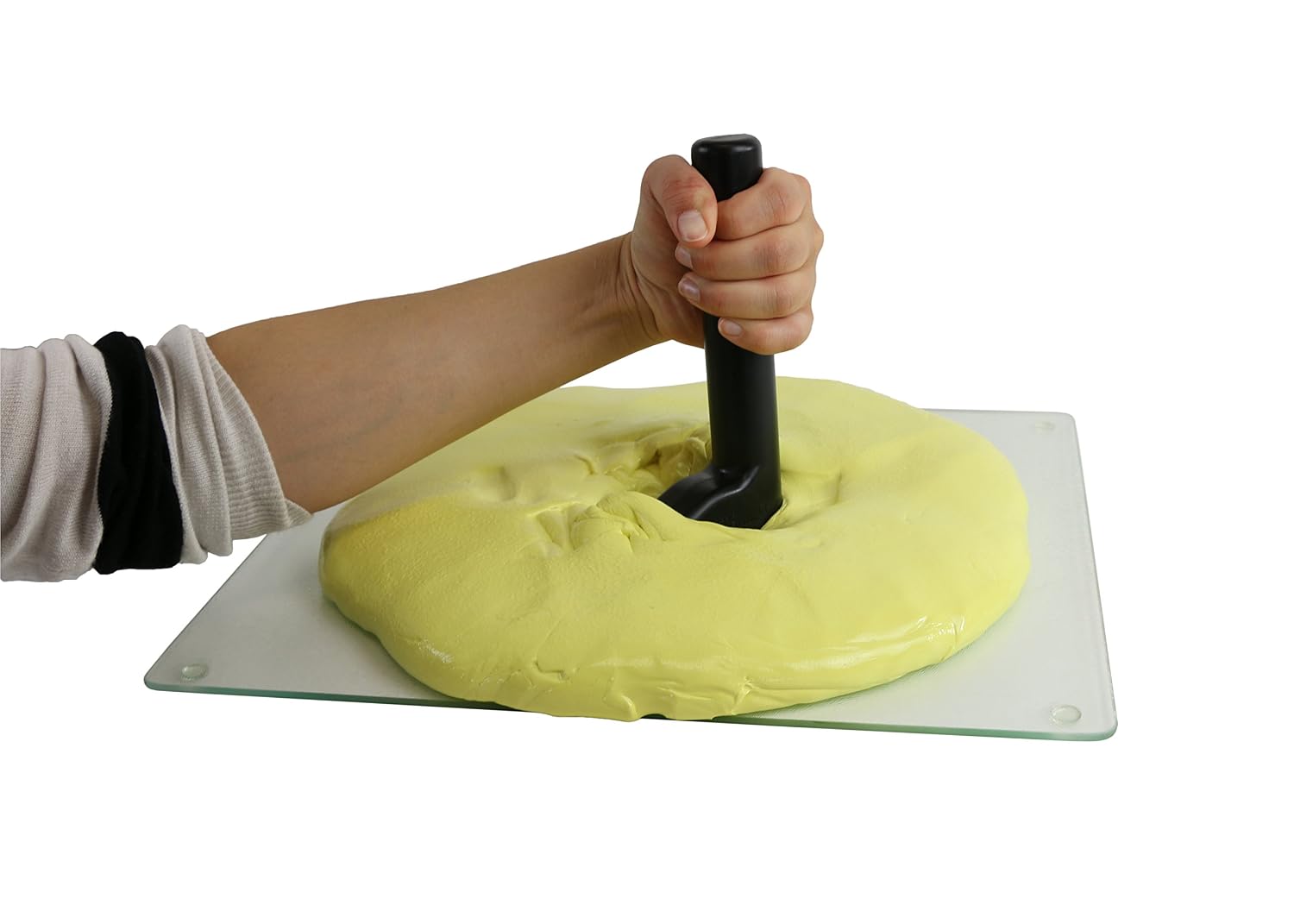 CanDo 10-2832 Puttycise Theraputty with Bag and Putties, 4 x 5 lb, Yellow-Blue, 5-Tool Set