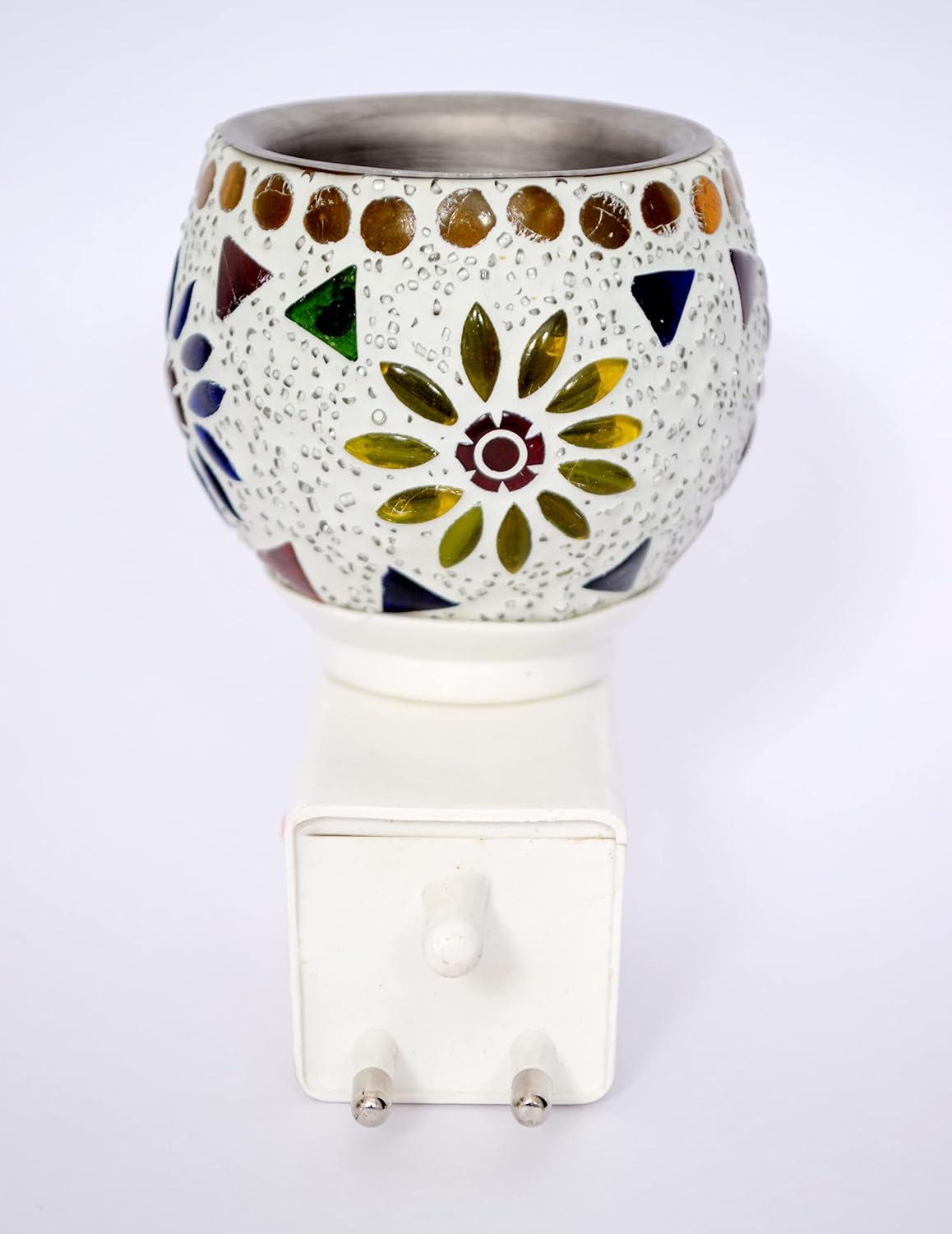 The Paradise Kapoor Dani/Aroma Oil Burner/Camphor Burner/Incense Holder Electric Kapoor Burner Dhoop Dani for god Pooja Healthy Living/Home Fragrance Beautiful Smart Ceramic Kapoor Dani (DN 1)