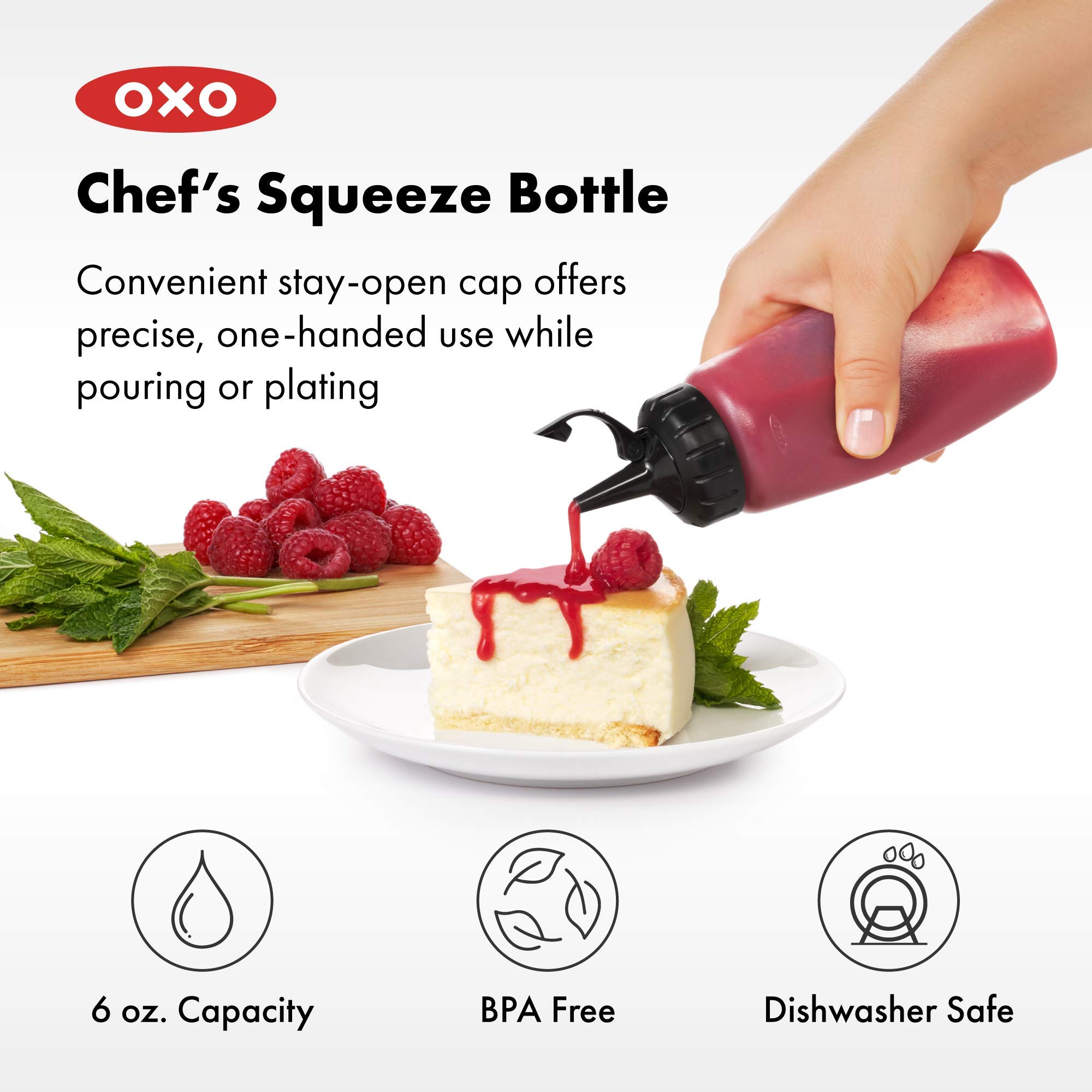 OXO Good Grips Chef's Squeeze Bottle, Small, Pack of 3