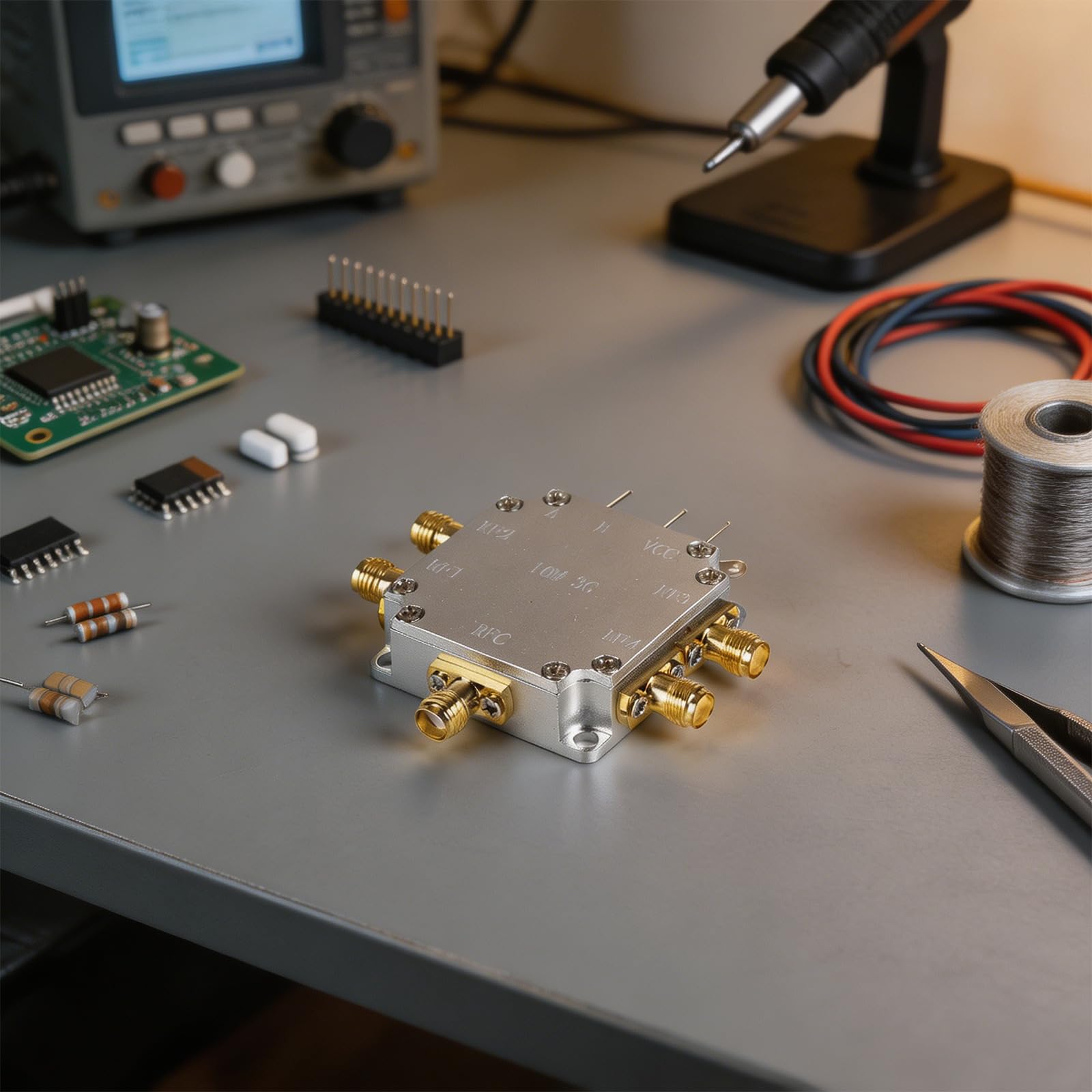 Séparateur de matériel de communication avec interfaces SMA, répartiteur de puissance 1 à 4, module 50 Ohm, 10 MHz à 3 GHz, entrée 1 W pour projets de routage de laboratoire