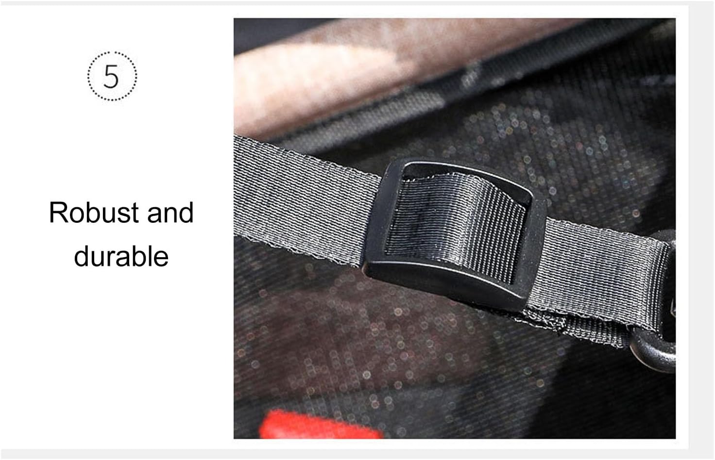 Dog Car Seat, Breathable Elevated Pet Car Seat with Safety Belt for Cars ()