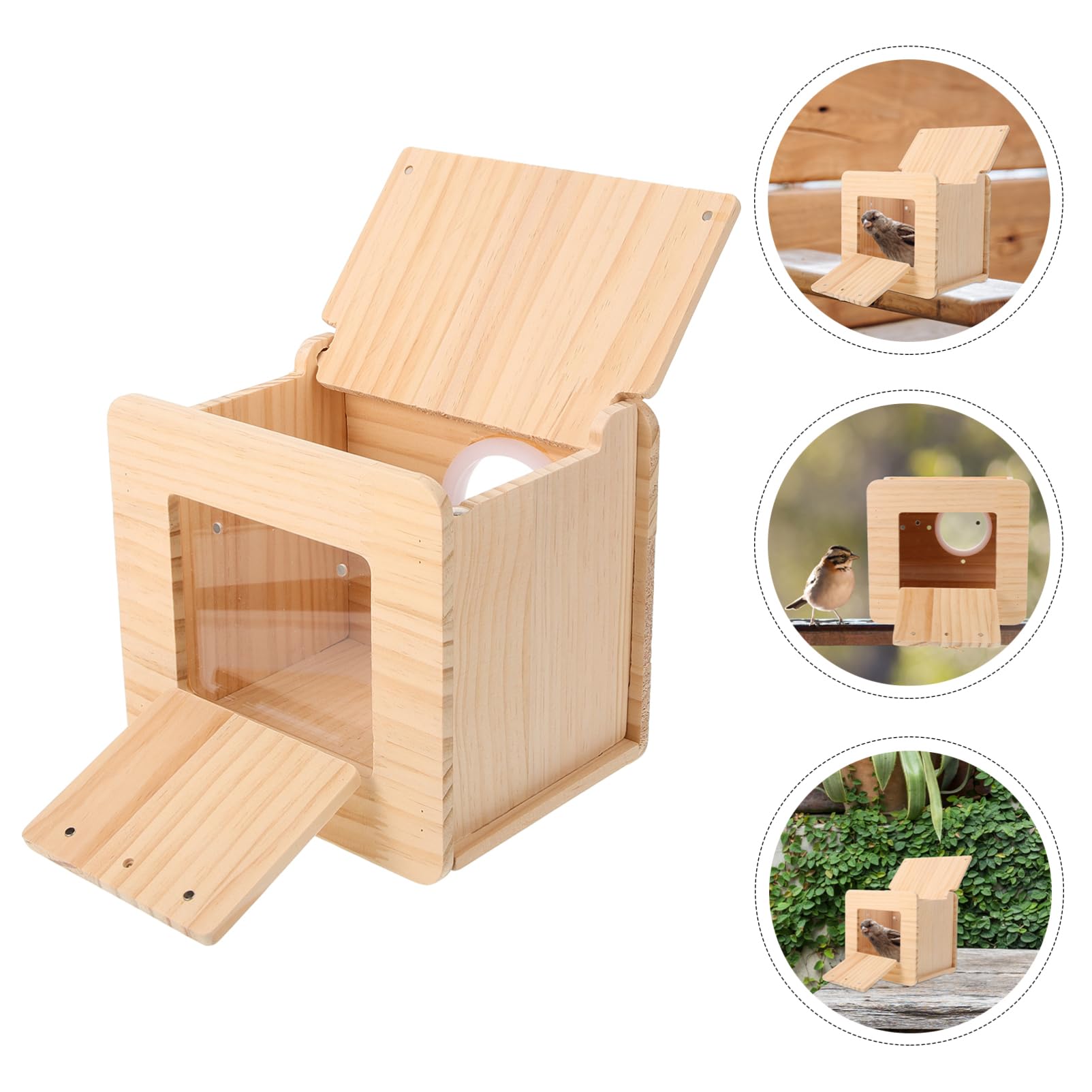Holz Vogelhaus Für Papageien Rustikales Nistkästchen Für Garten Wetterfest Leicht Zu Reinigen Für Cockatiels Und Andere Vögel Dekorativer Nistplatz Für Außenbereich