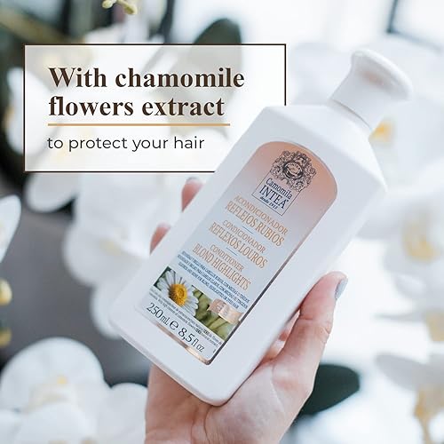 Miniatura 2 de Intea Acondicionador de cabello rubio con extracto natural de manzanilla, mantiene y mejora el color del cabello rubio, 8.5 oz (8.5 fl oz)