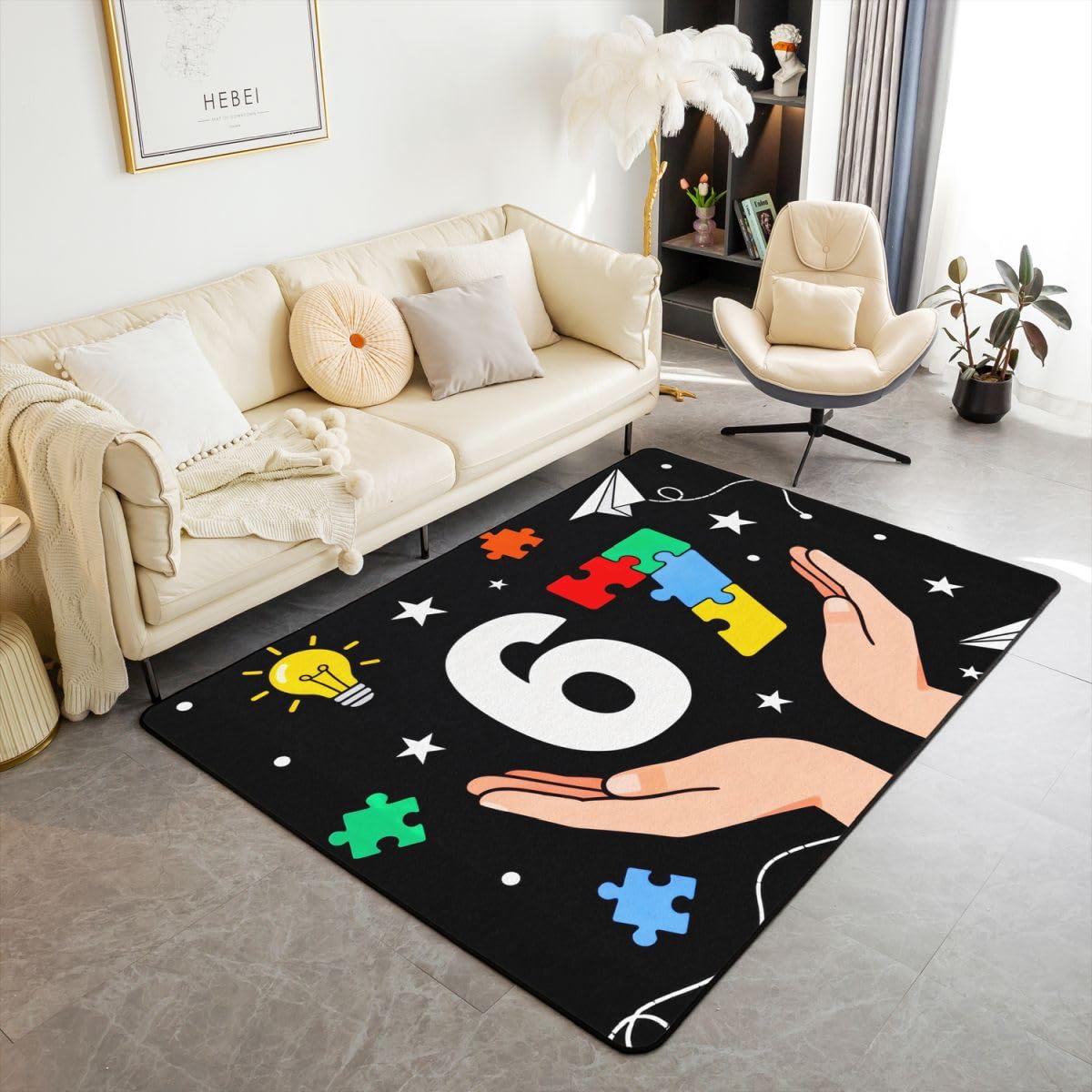 Loussiesd Six Seven 6 7 dywanik 150 x 200 cm do sypialni