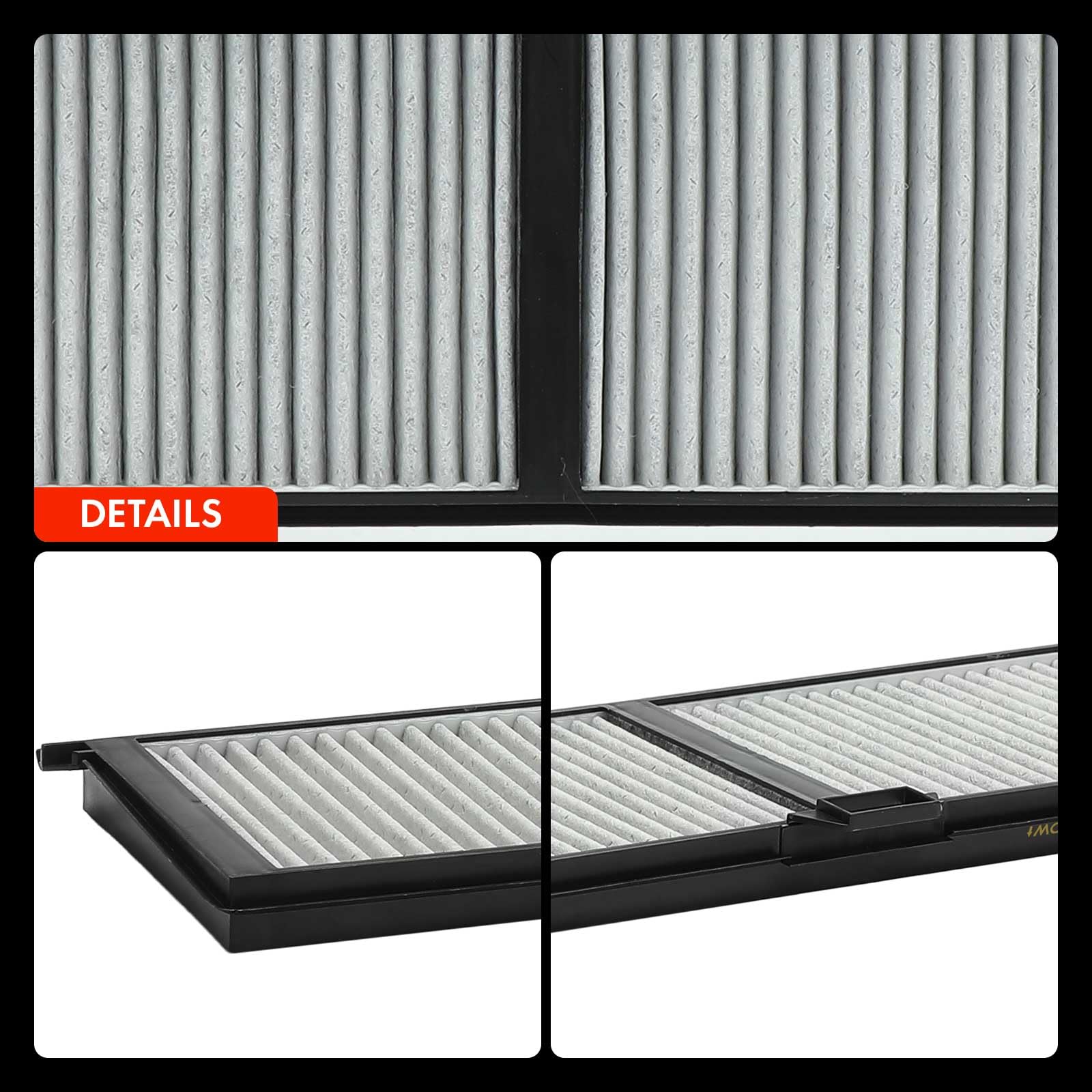 Frankberg 2 filtri antipolline per abitacolo con carbone attivo | 64316946628, Compatibile con: Serie 1 Cabrio E88, Serie 3 Touring E91, X1 E84, Complesso residenziale D3 E91, D3 E90