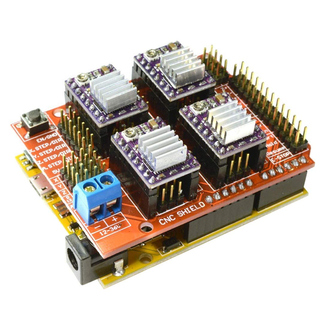 PACK 3D PRINTER - Development Board + CNC Shield V3 Expansion Board + 4pcs DRV8825 Stepper Motor Driver