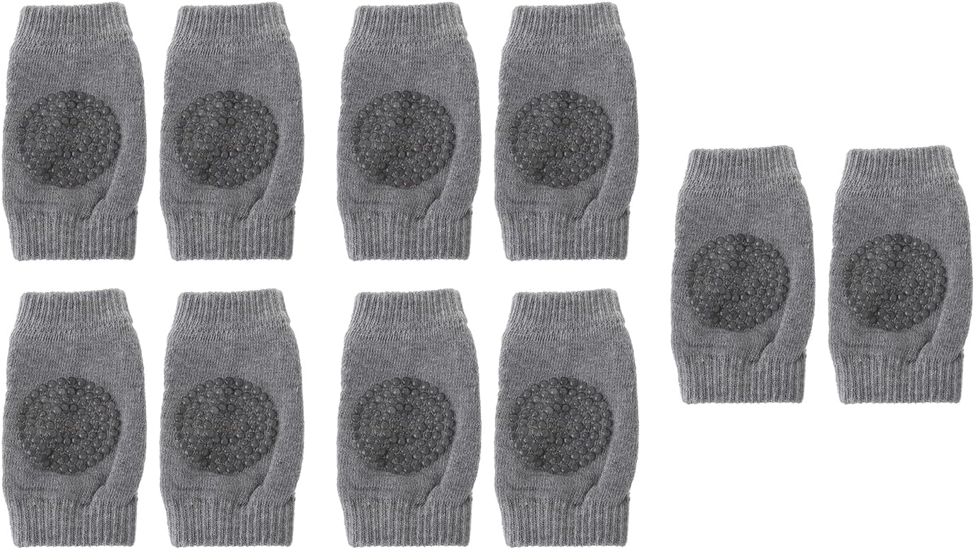 5Pairs 0-3 Year Babys Baby Girls Boys Knee Pads Protector Crawling Elbow Kneepad Terry Thick Mesh Breathable Warmers Elbow Cushion