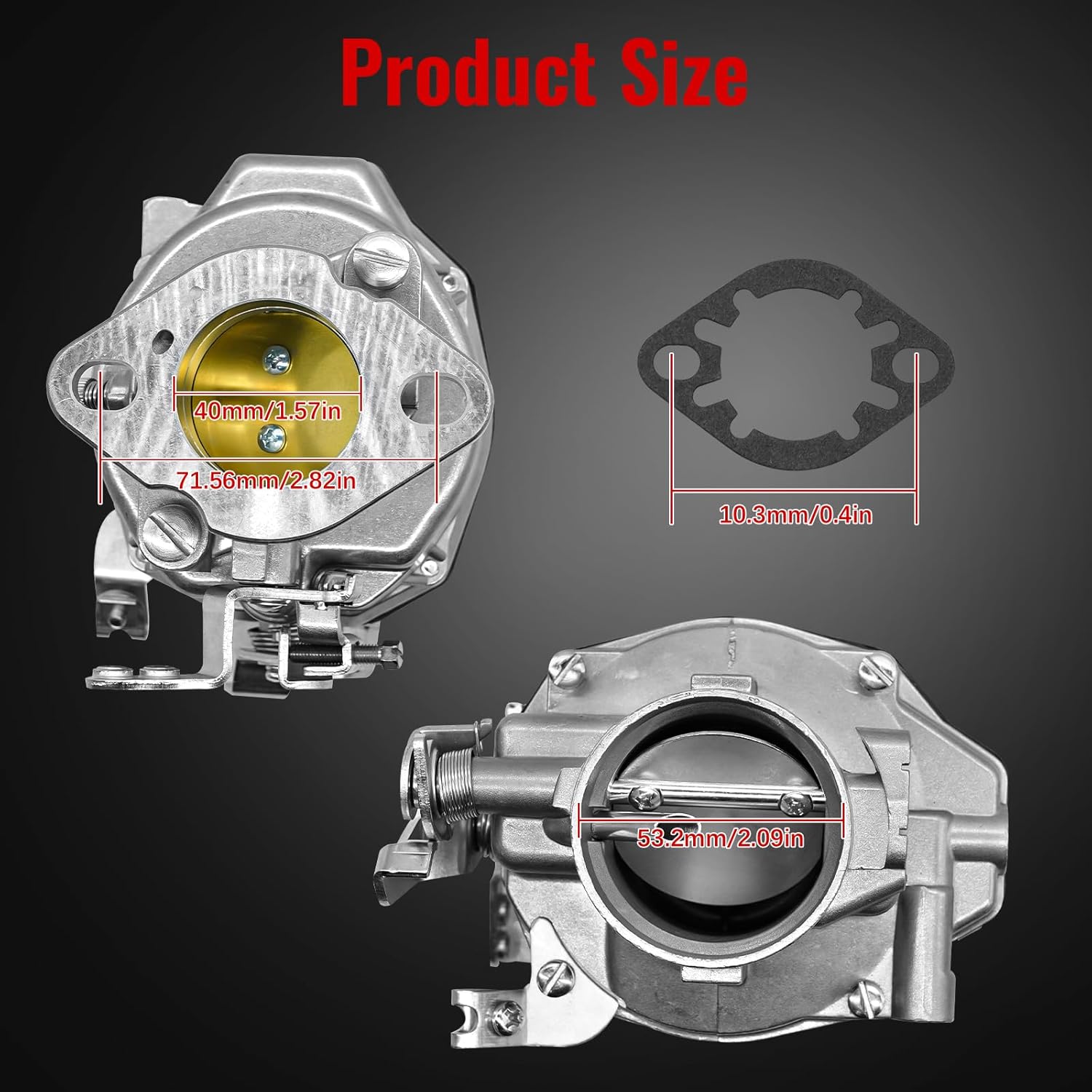 1 Barrel B Carburetor Carb Fit for Chevy GM Pickup Truck 235ci 6 Cyl Engine 1950-1959, for Chevy Truck 216ci 6 Cyl Engine 1932-1952, One Carb for Rochester B, Replace 7002051