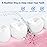 Oralphi for Waterpik Replacement Heads, Replacement Tips for Waterpik Water Flosser, Suitable for Waterpik Accessories Replacement Tips, for JT-100E(6 Classic Jet Tips)