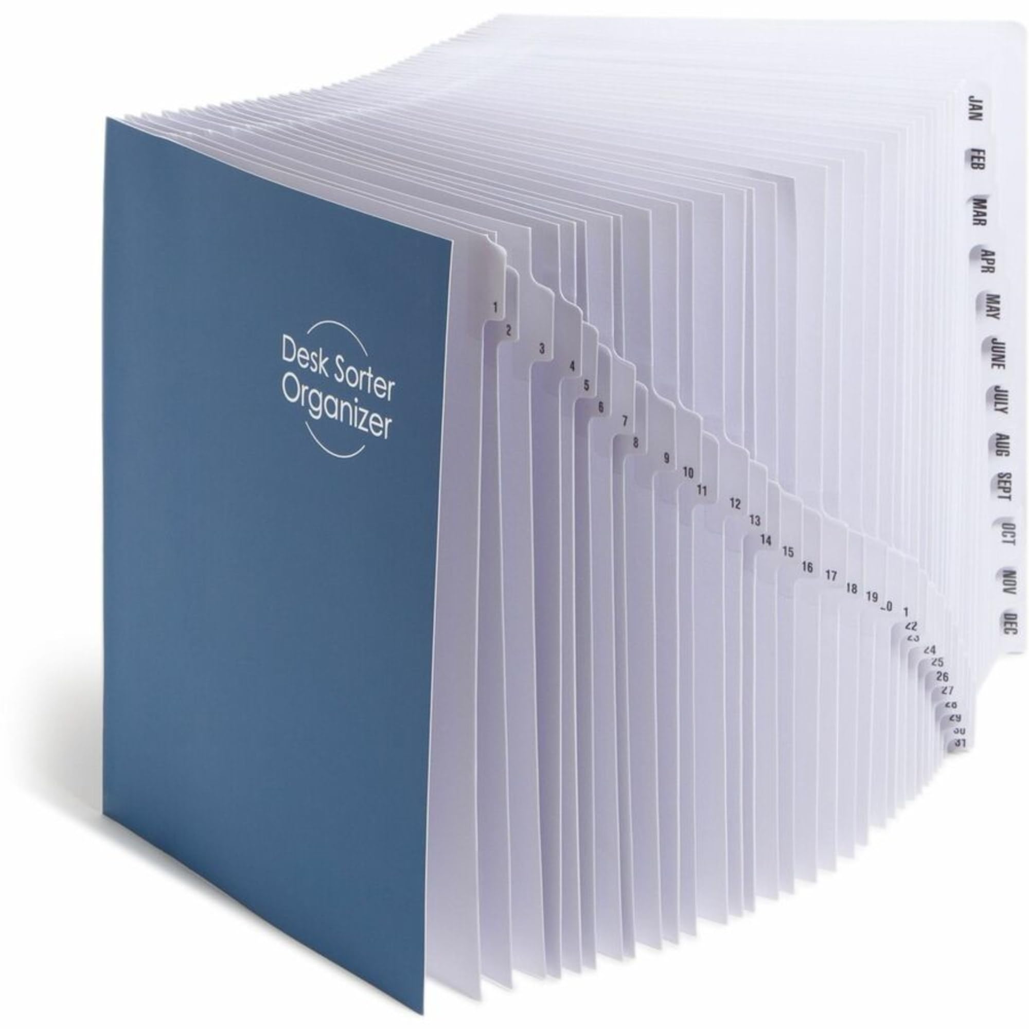 Smead Desk File/Sorter, Daily (1-31) and Monthly (Jan.-Dec.), 43 Dividers, Letter Size, Blue (89235) 4