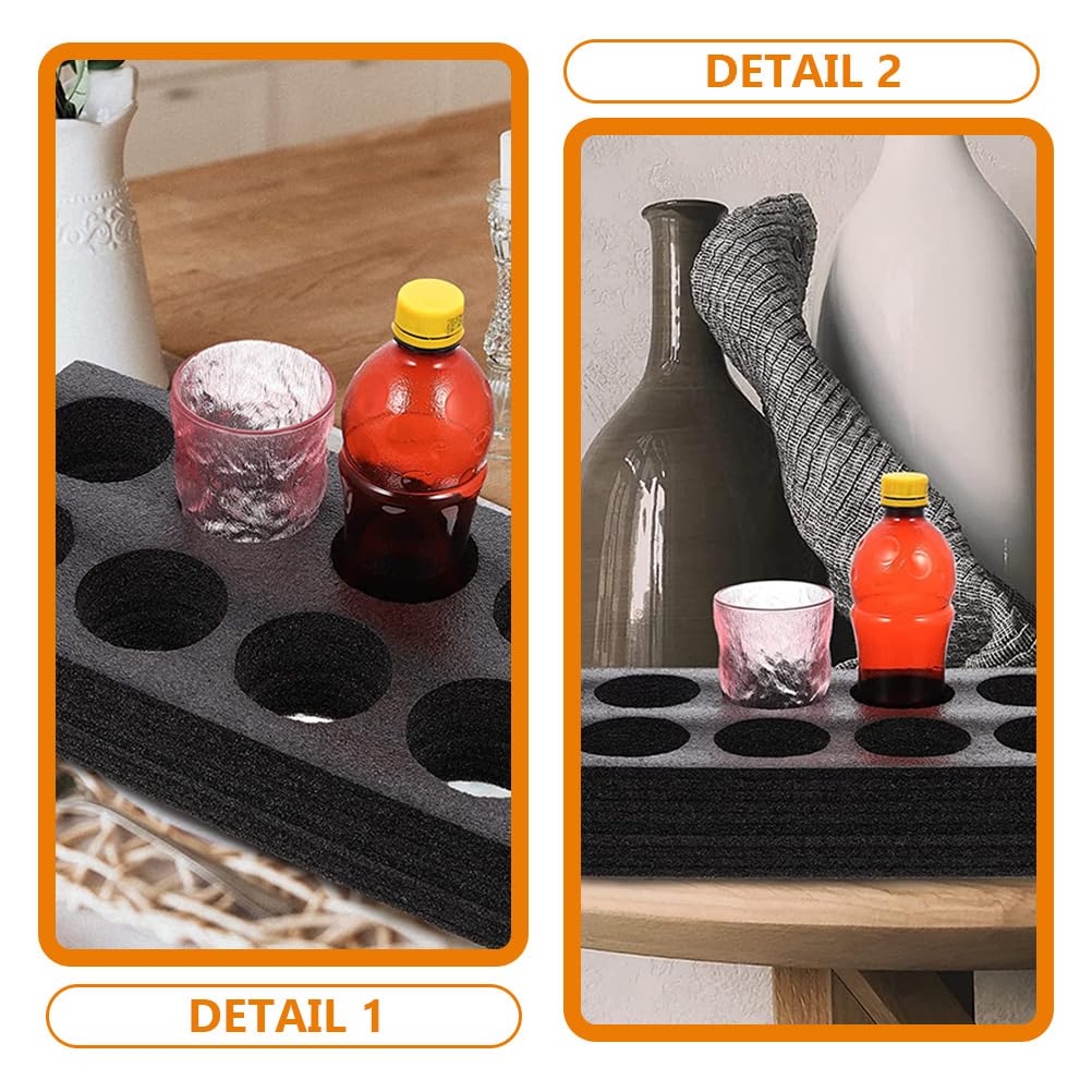 UPKOCH Lot De 2 Porte-Gobelets En Mousse : Porte-Gobelet À 8 Trous Pour Emporter Plateau De Support De Café Plateau De Transport Outil D'emballage De Boisson