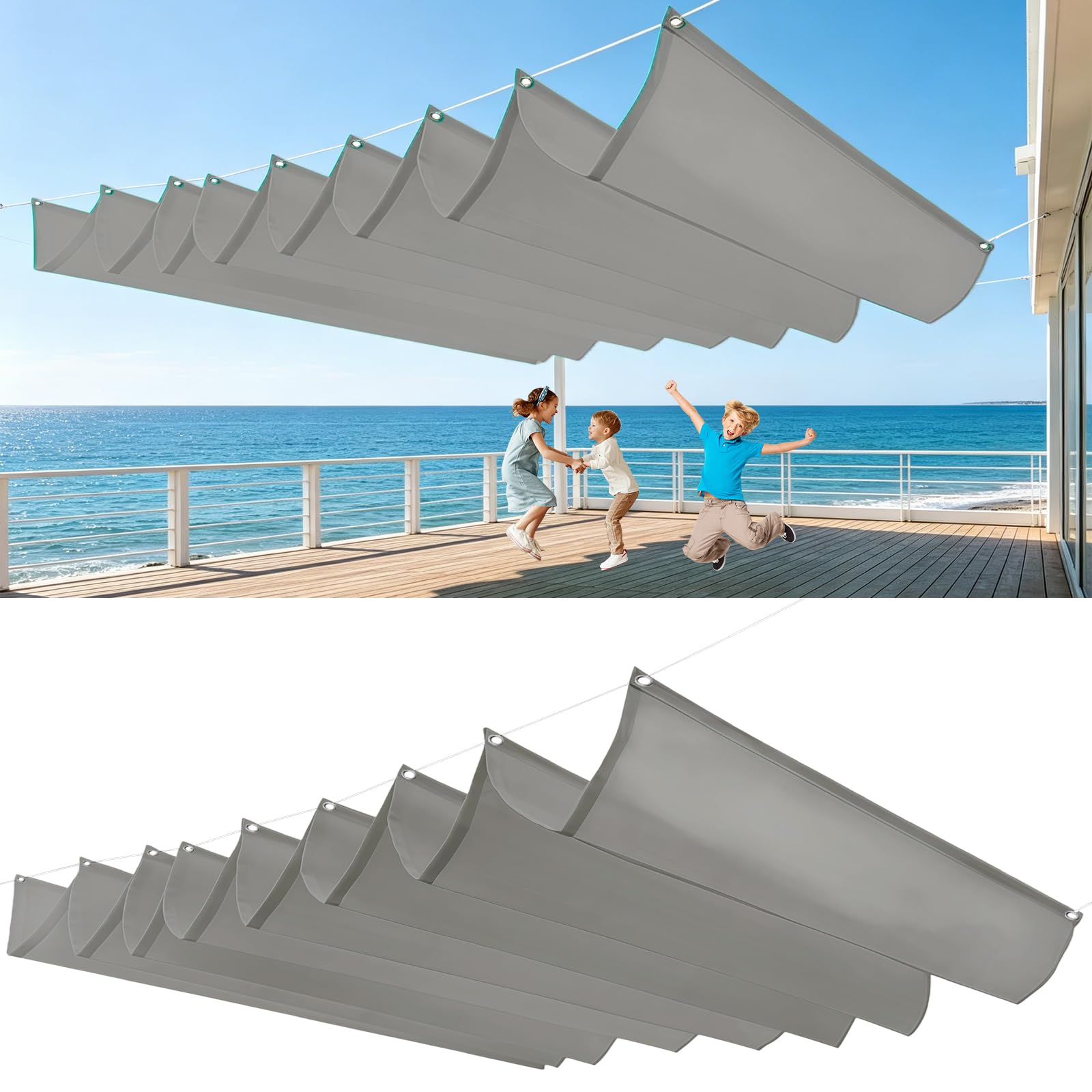 Toile parasol protection solaire pour créer un coin d'ombre sur la terrasse