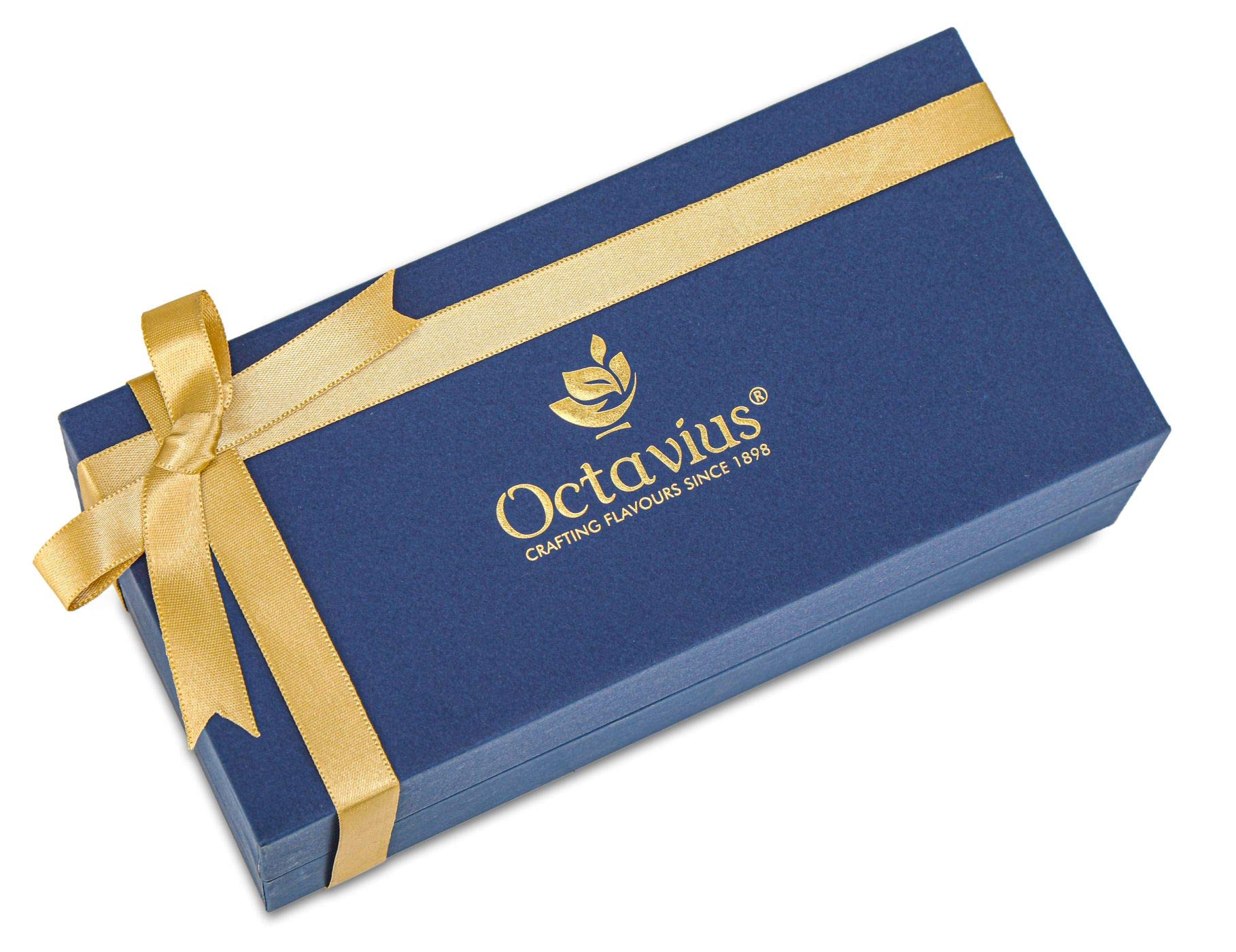 Octavius Tea Treasure | Festive Edition Teas | 4 Assorted Loose Leaf Green Tea Infusions | Packed in Charming Cork-Lid Glass Vials | Premium Christmas Gift Hamper | Tea Gift Set For Tea Lovers 2