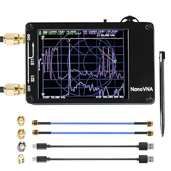 NanoVNA Vector Network Analyzer 50KHz-1.5GHz Short Wave 2.8" Full View Angle LCD Display MFHF VHFUHF Antenna Analyzer