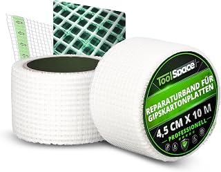 ToolSpace Glasfaserband Selbstklebend Armierungsgewebe 4,5 cm x 10 m
