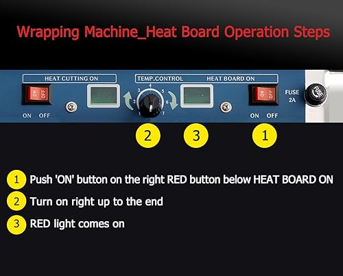 Miniatura 6 de CW-500E, 20 pulgadas19.685 in Máquina de envolver a mano Envoltura de película para envasado de alimentos, HECHO EN COREA