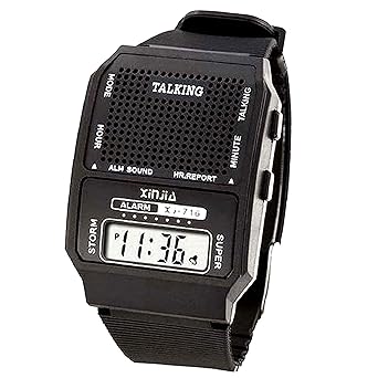 Black Color Digital Talking Watch for Blind Persons Gift Watch for Every one