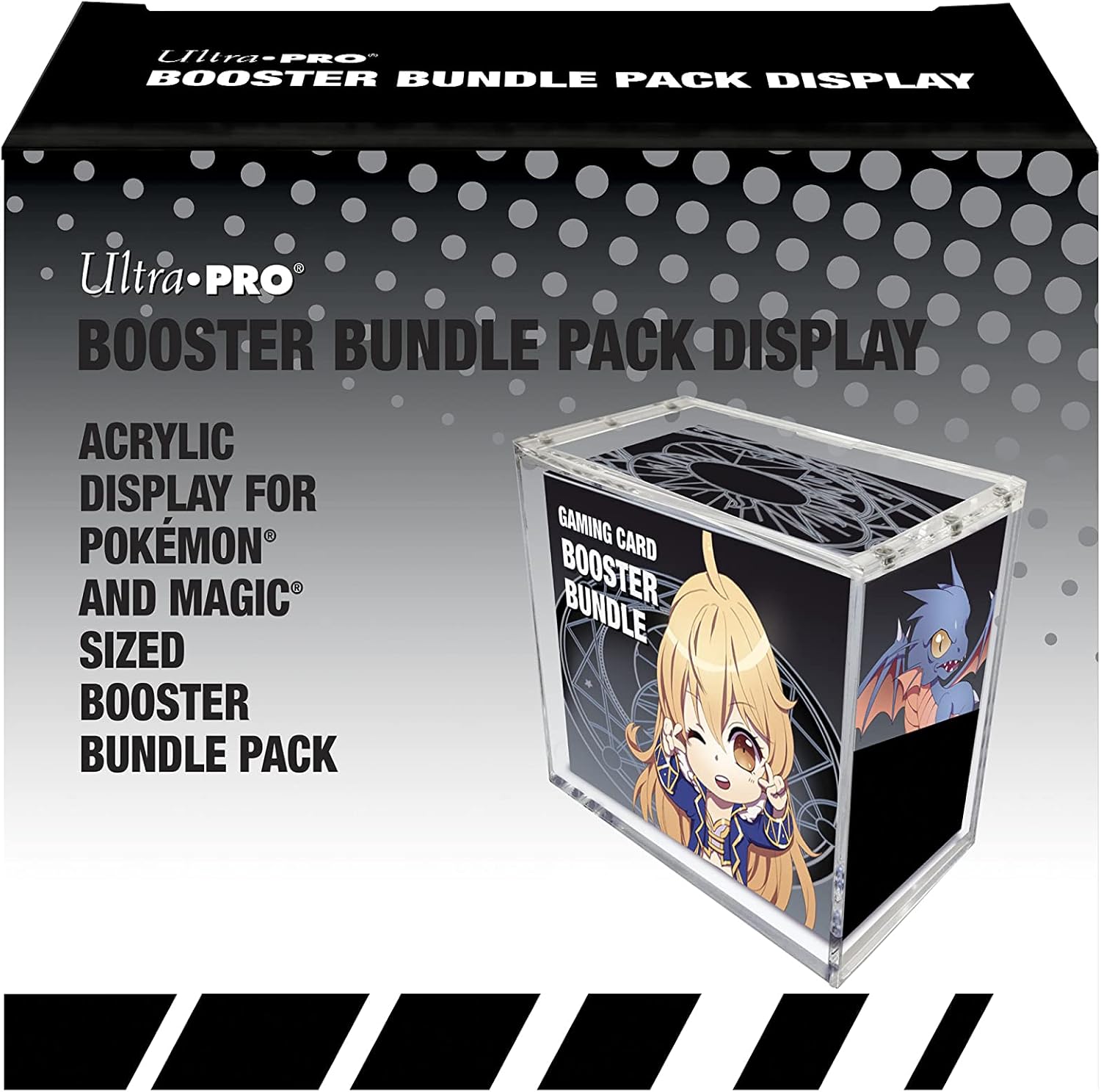 Ultra PRO - Acrylic Display Box for Pokémon and Magic Sized Booster Bundle Pack - Protect Your Collectible Cards, and Gaming Cards in Original in Box Condition (3.62" W x 6.83" D x 7.56" L)