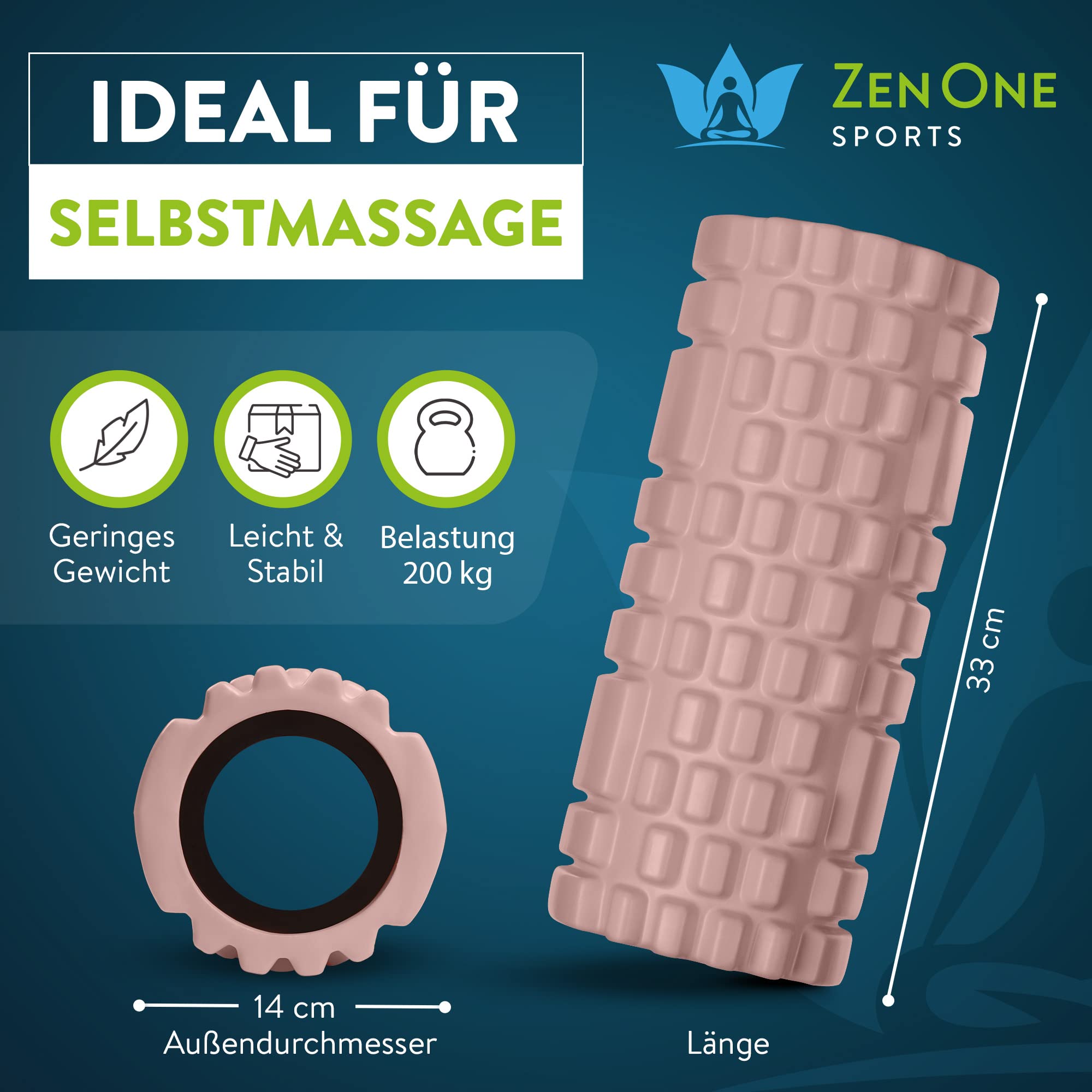 ZenRoller Fascia Roller, Massage Roller for Releasing Bonding