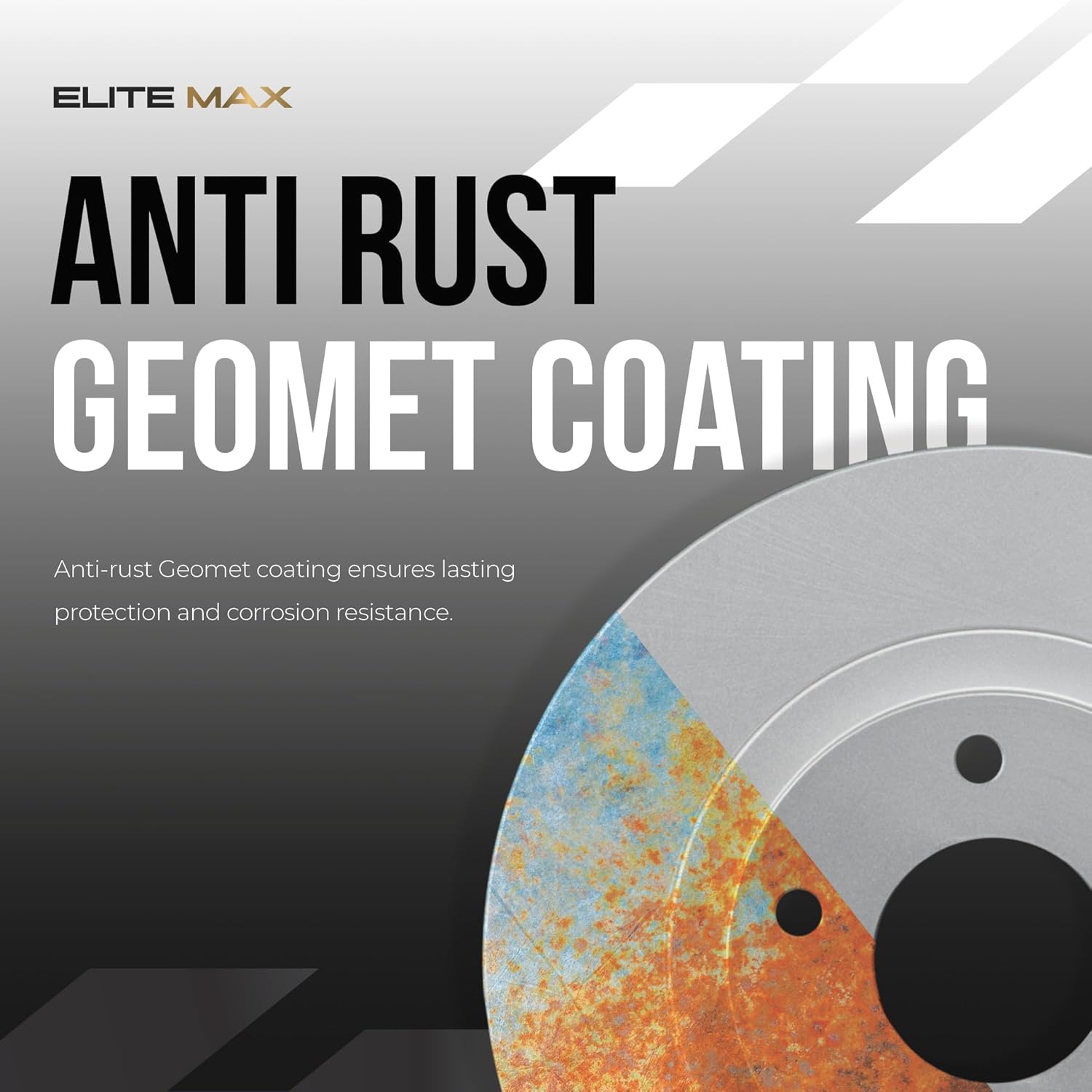 MAX Advanced Brakes - Brake Kit For 2013-2015 Hyundai Tucson (FWD), 2012-2016 Kia Sportage (FWD)| Carbon Ceramic Brake and Rotor Kit Front and Rear| Daily Driving Geomet Coated Brake Rotors