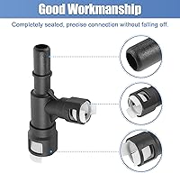 Vista 5 de X AUTOHAUX Manguera de calentador de refrigeración en T conector rápido 15055342 15055343 800-413 800-414 para Cadillac Escalade ESV EXT