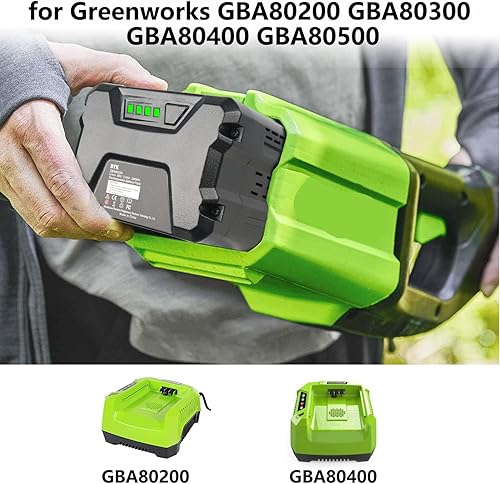 Vista 6 de DTK Replacement for Greenworks 80V Battery Lithium Ion Cordless Power Tools 80 Volt Batteries 2500mAh