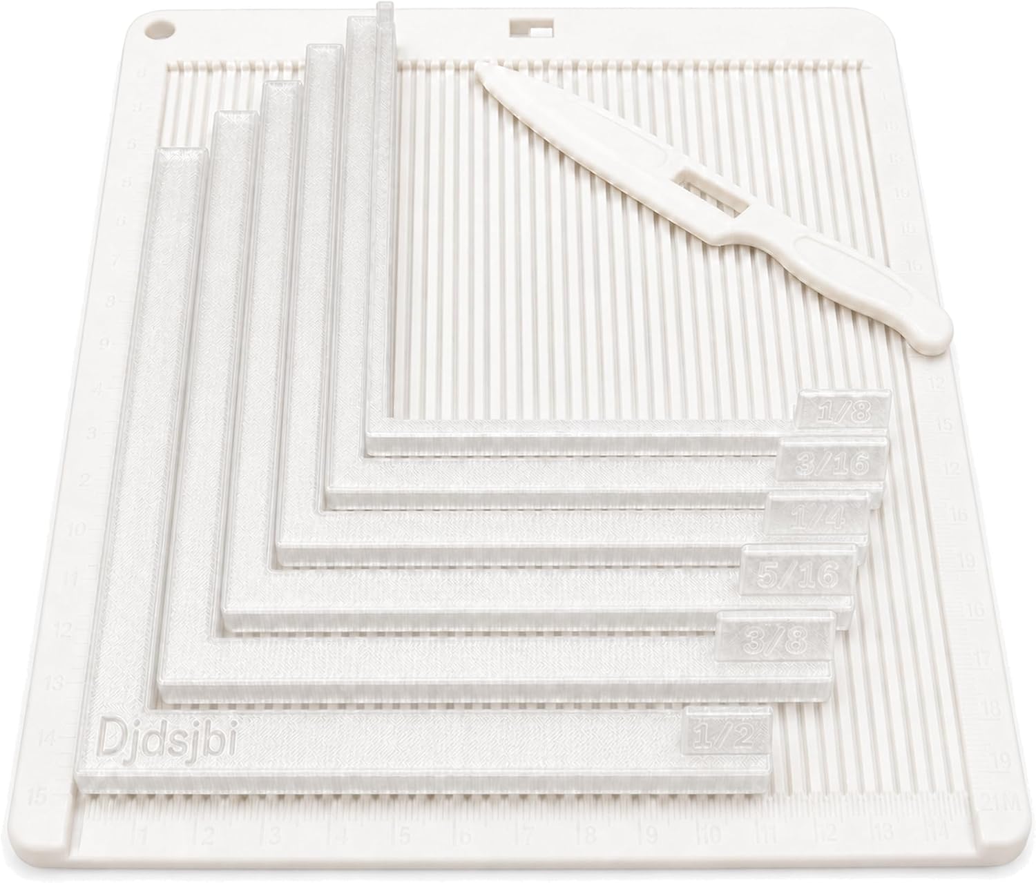 7-Guide Multicolor Paper Crafting Alignment Guides Set with Scoring Board