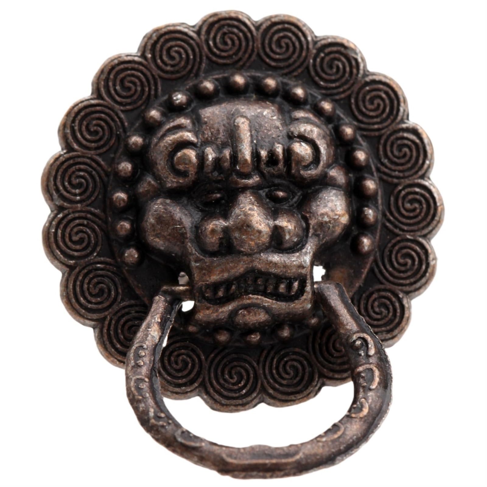 Poignées de porte en fer tête de lion pour restaurer un meuble ancien usé