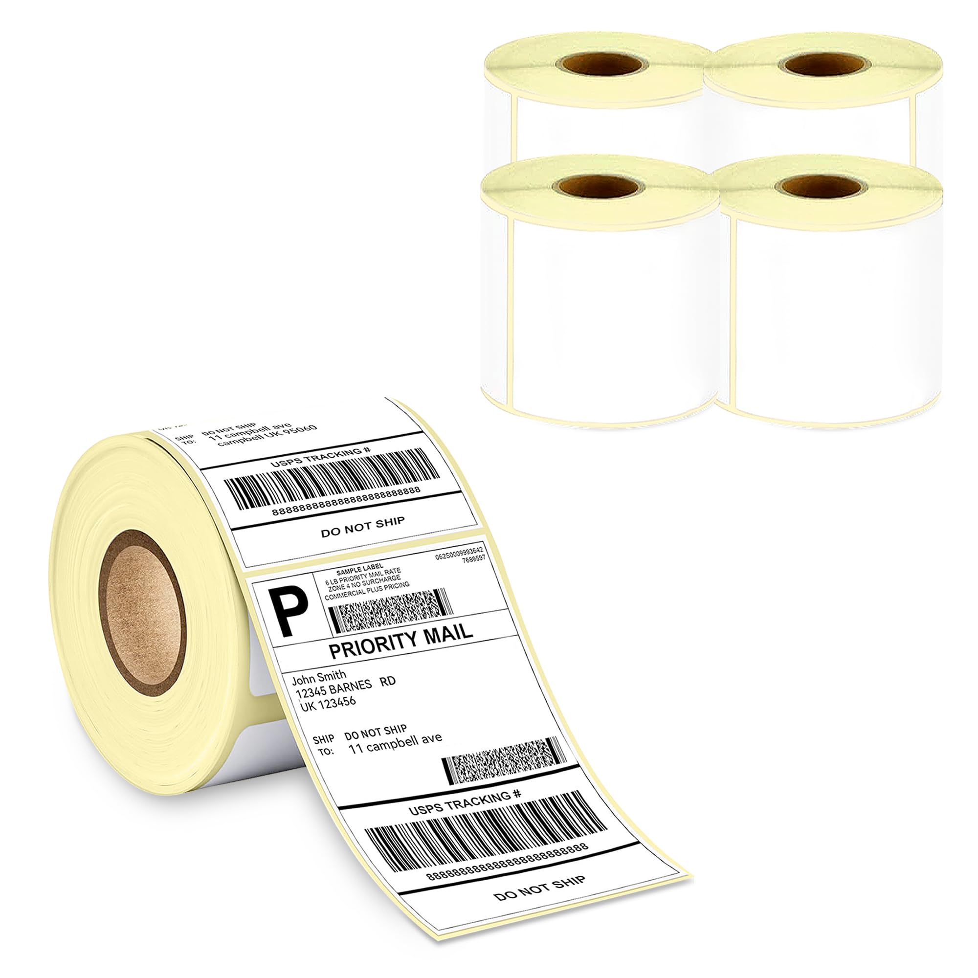 GLUN® Direct Thermal Label Stickers,4x6 Inch (100x150mm), 400 Labels Per Roll Compatible with Thermal Printers, Self-Adhesive Shipping Labels Pack of 1 — Amazon image 10