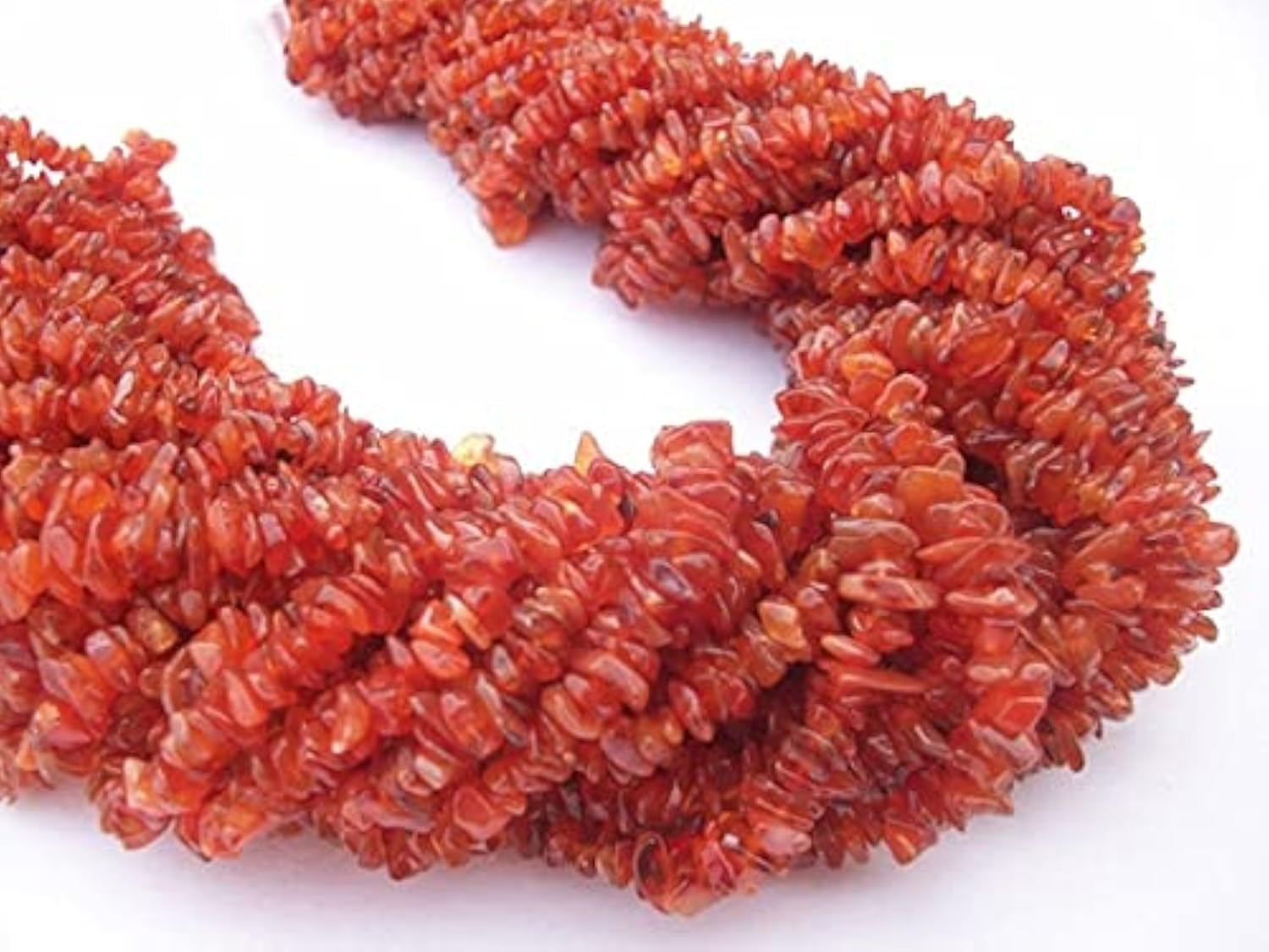 Carnelian uncut rough gemstone beads résout le manque d'originalité de vos bijoux