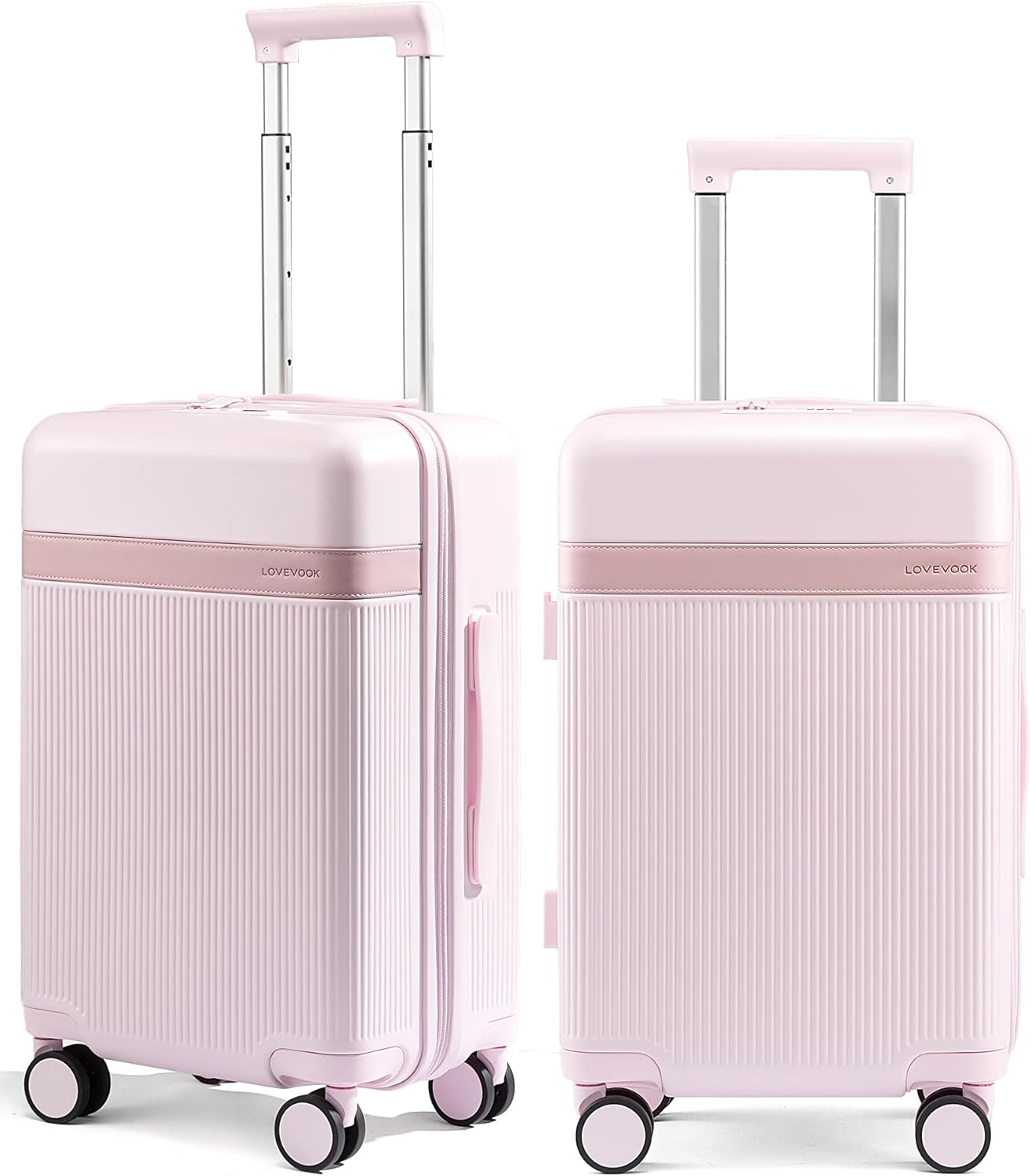 LOVEVOOK Hard Shell Carry On Luggage 22x14x9 Airline Approved with Removable Lining,22 Inch Carry On Suitcase with Spinner Wheel TSA Lock,Lightweight Checked Luggage for Men Women Travel Business Trip