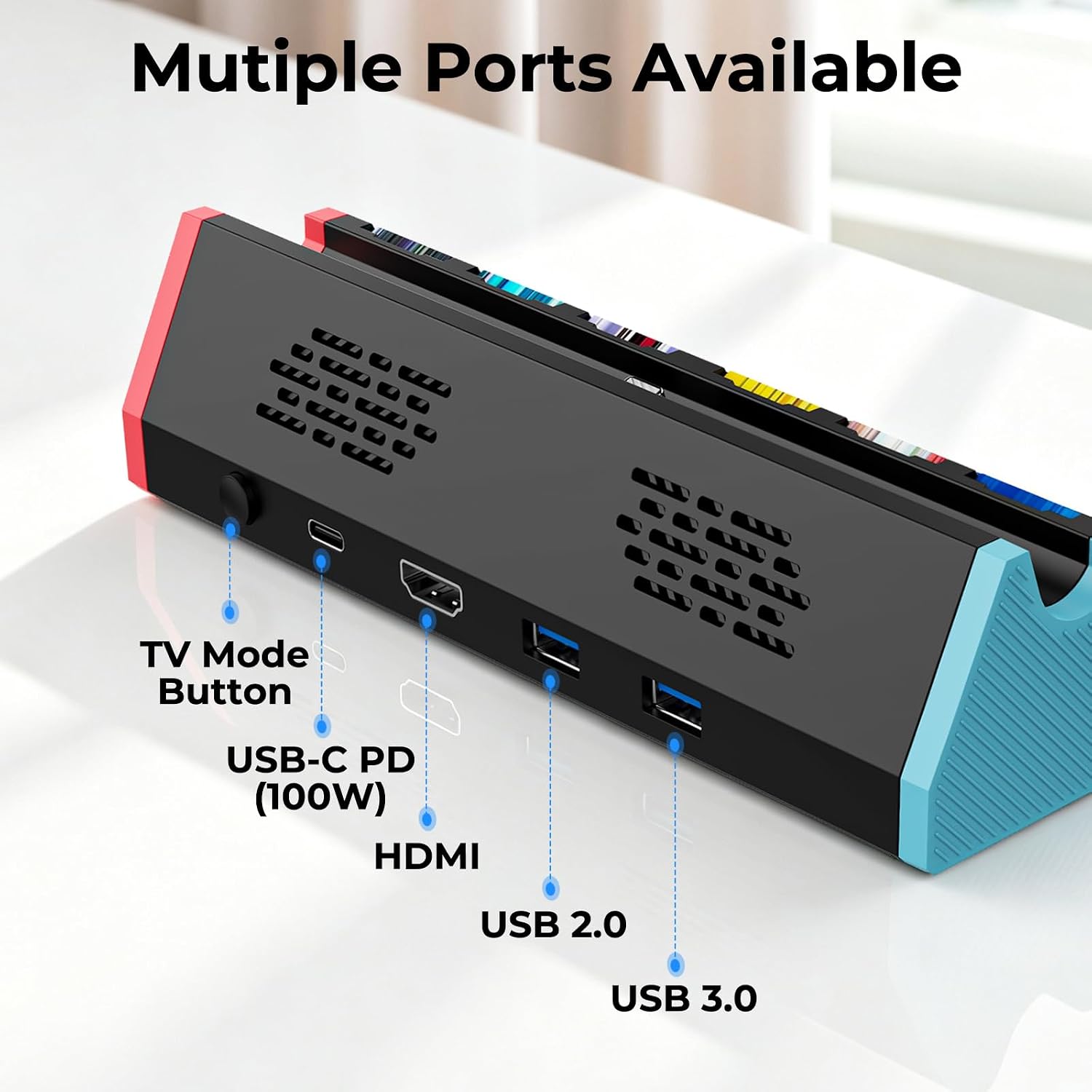 Switch 2 Dock Station for Nintendo Switch 2 with 4K HDMI&Card Storage 9 71KVdatWk L. AC SL1500