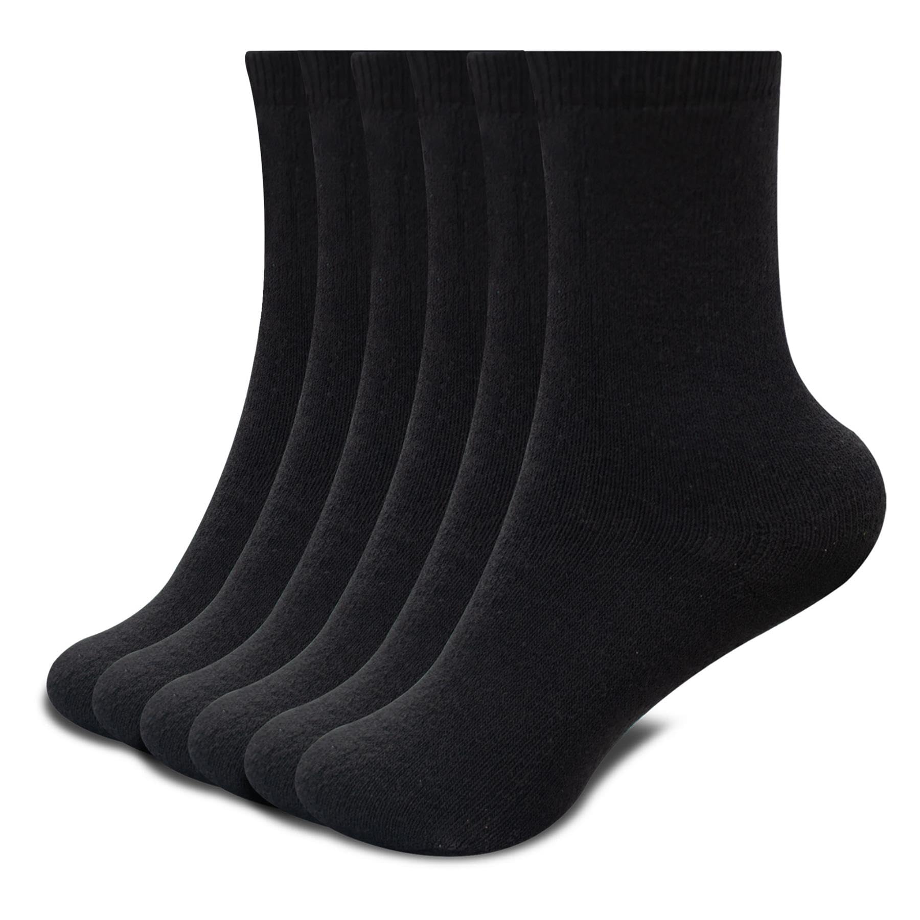 A2z 4 Kids Girls Black Boys Thermal Socks Pack Of 3 Winter Warmth Thick Insulated Comfortable - Thermal Socks 3 Pack 3-6