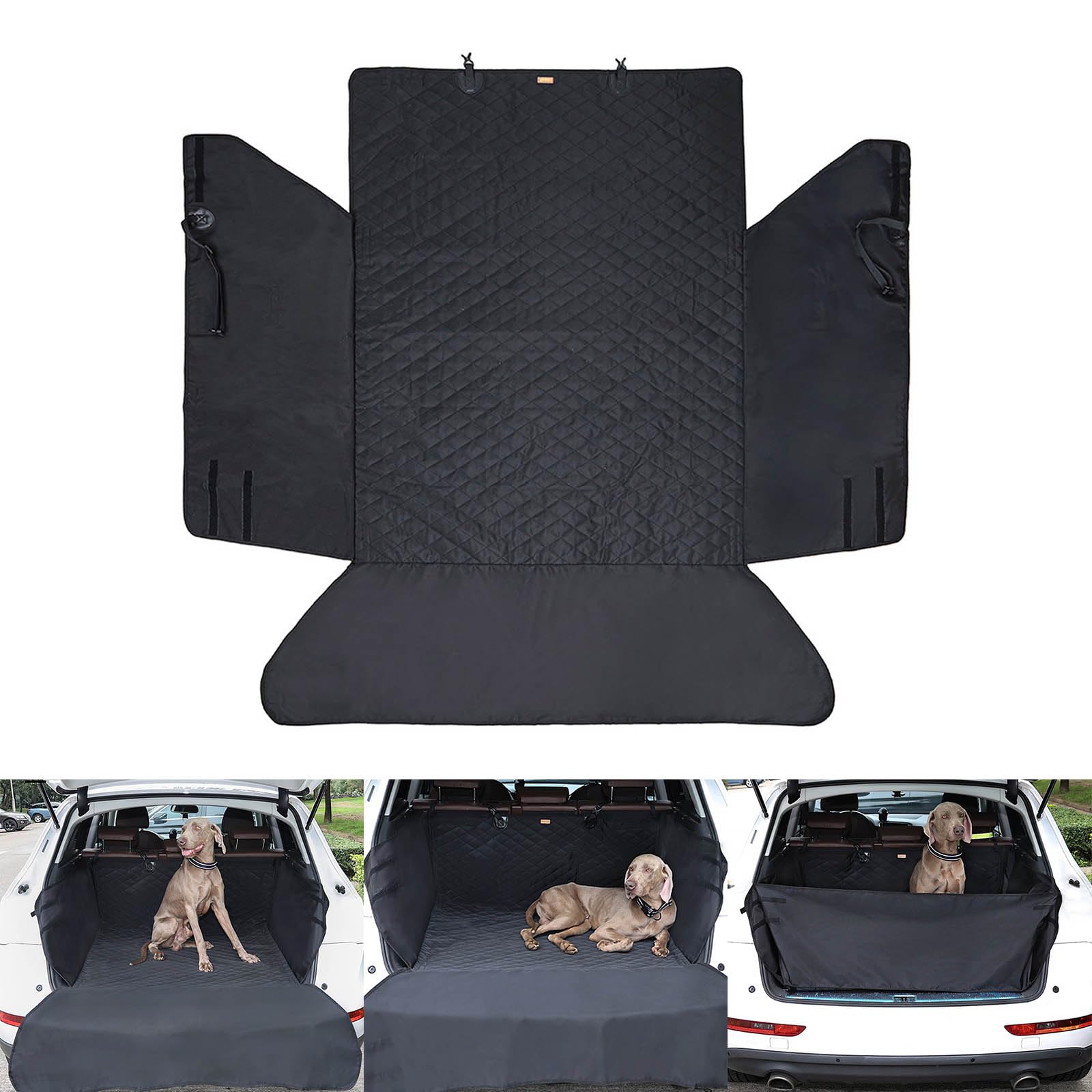 Funda de carga para maletero de mascotas, a prueba de arañazos, fácil de instalar, ajustable, protector de carga para maletero de mascotas, funda de asiento para coche, SUV, accesorios para perros