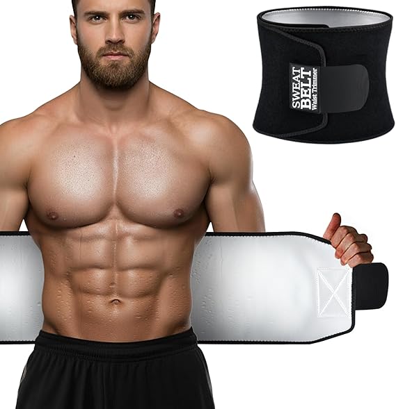 AMZBOSS Waist Trainer for Women & Men, Waist Sweat Band,