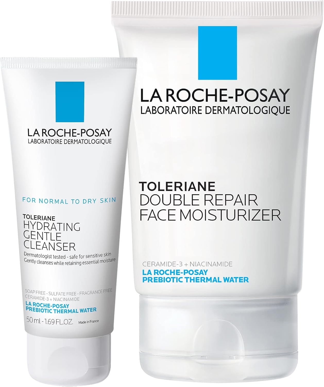La Roche-Posay Toleriane Double Repair Gentle Skin Care Set for Dry Skin