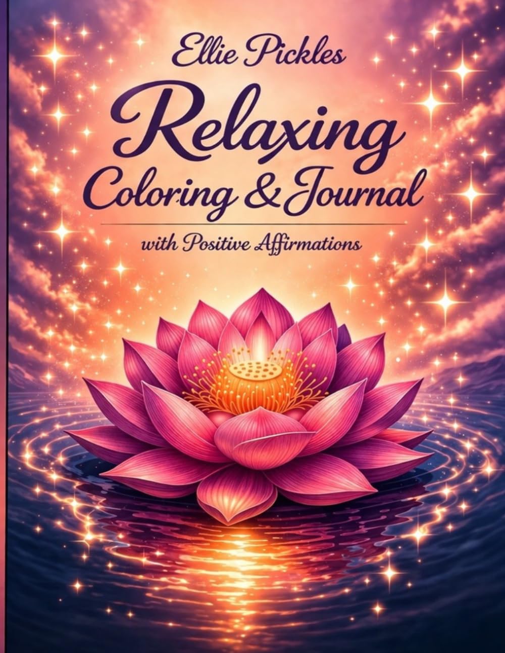 Relaxing Coloring Journal & Monthly Calendars with Positive Affirmations