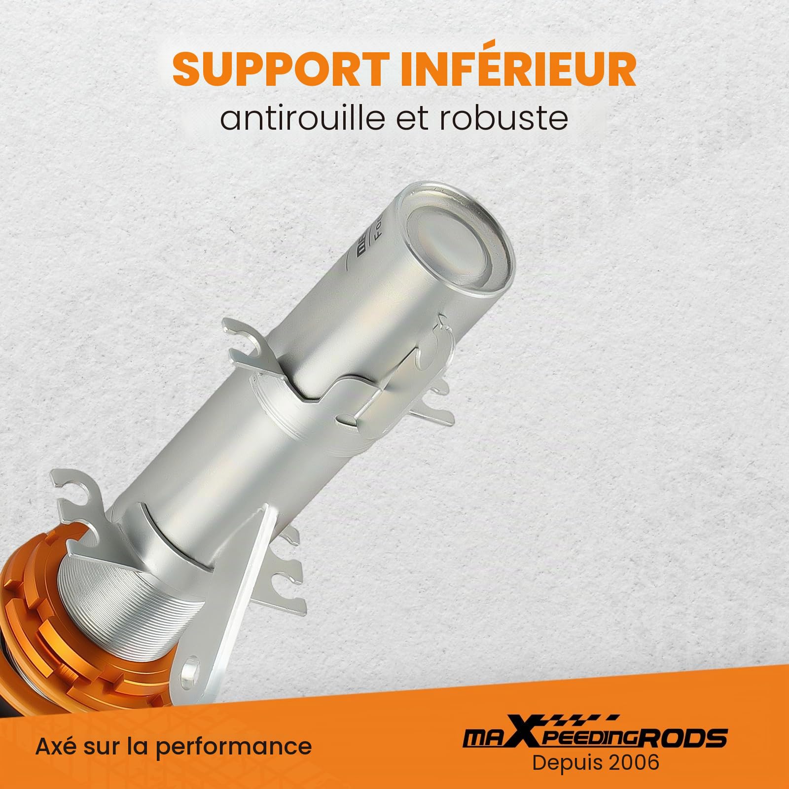 maXpeedingrods Suspension filetée réglable en hauteur pour VW Golf Mk4 IV | Amortisseur pour Golf FWD 1998-2007 pour Audi TT 8N3 FWD 1998-2006 pour A3 (8L1) FWD 96-06 fileté kit abaissement auto