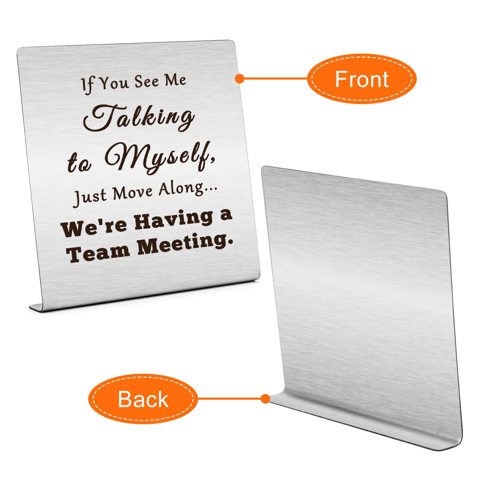If you see me Coworker Gifts for Women Men Funny Office Desk Decor Sign Humorous Gifts for Colleagues Positive Office Desk Decor Inspirational Gifts for Friends Motivational Home Office Desk Decor - Image 3