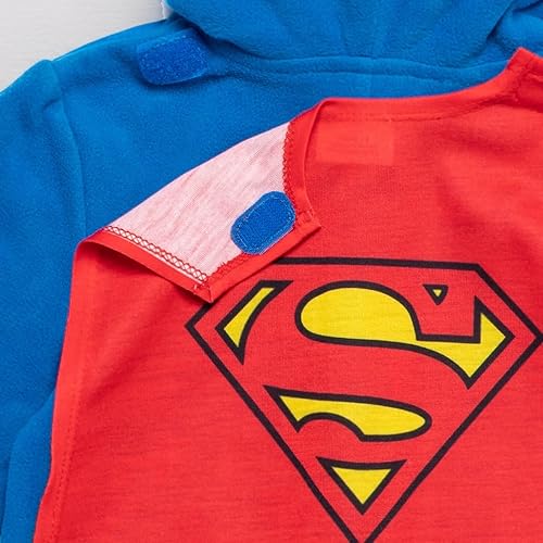 Miniatura 8 de DC Comics Justice League Superman Batman Flash Zip Up Pijama Cosplay Enterizo Niño a Niño Grande