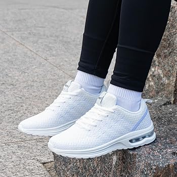 Zapatillas Running Mujer Zapatillas Deportivas Transpirables Zapatos Deporte Deportivos cojín de Aire Casual Atlético Ligero Malla Sneakers EU 36-424