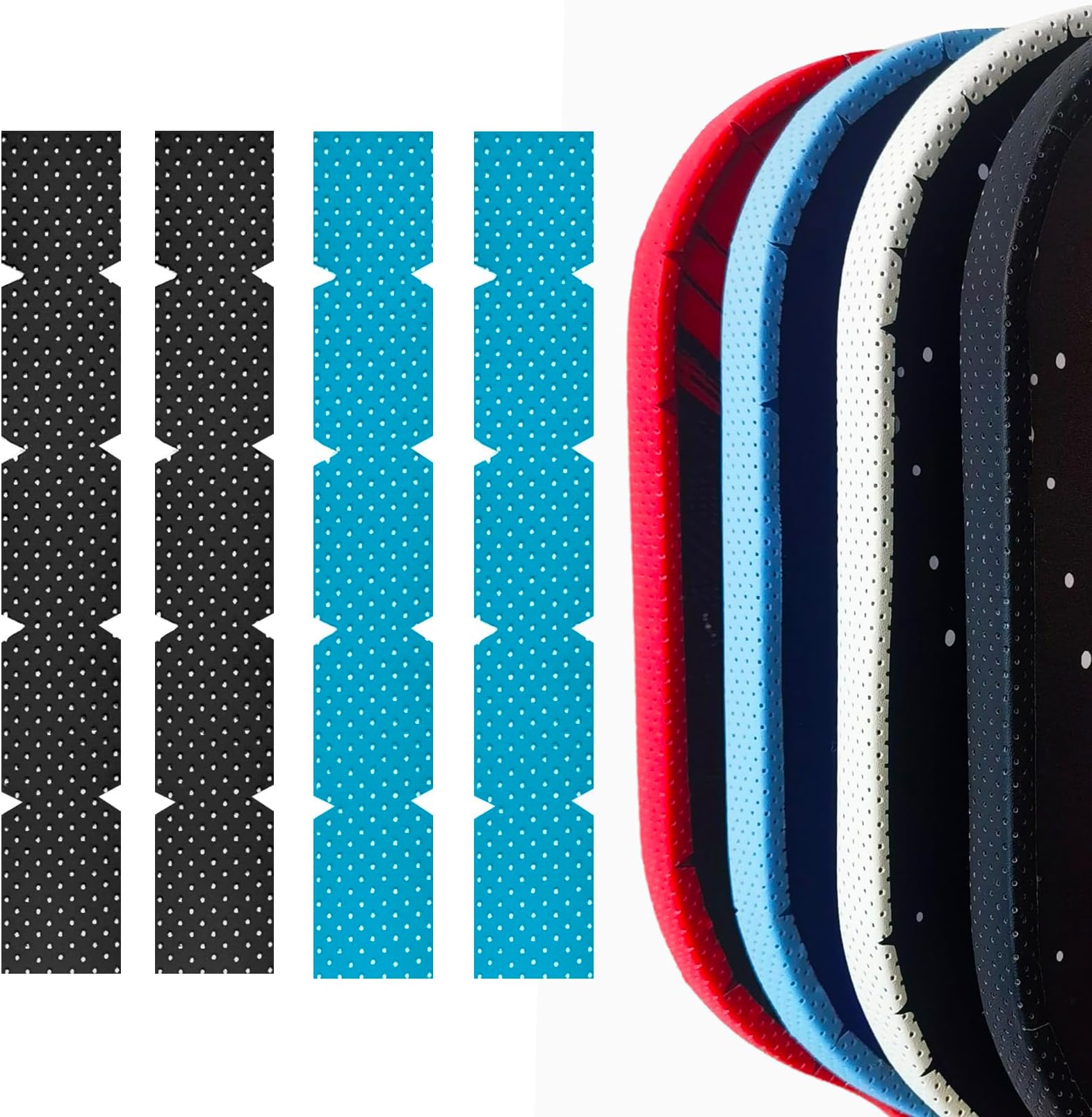 Pickleball Paddle Edge Guard Tape - Protect and Enhance Your Pickleball Paddle with Court Tape,4pcs Pickleball Edge Guard Tape,20/23/26mm Width Protective Tapes
