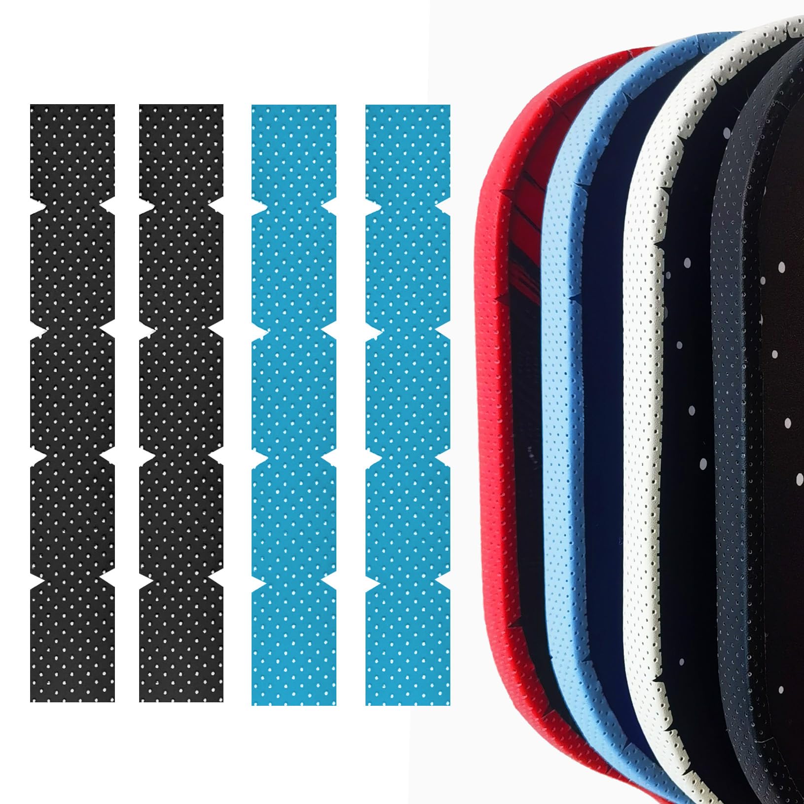 Pickleball Paddle Edge Guard Tape - Protect and Enhance Your Pickleball Paddle with Court Tape,4pcs Pickleball Edge Guard Tape,20/23/26mm Width Protective Tapes