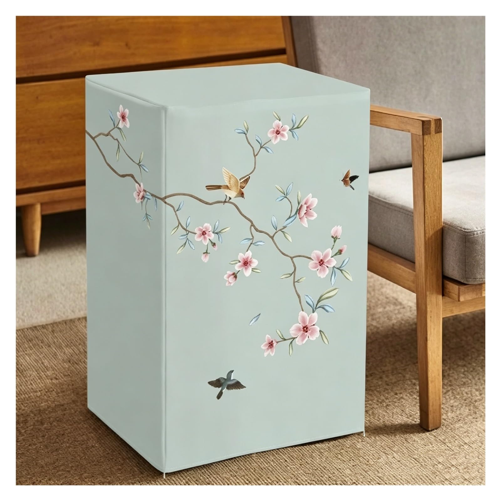 CHZDPP Custom Safe Covers Disguise for Bedroom/Study/RV, Full-Coverage Wine Refrigerator Cover with Front Opening, Washable Security Safe Cover(D,60x45x100cm/24x18x39in)