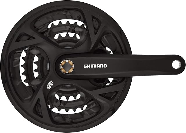 SHIMANO FC-M371 Crank Set Trekking Square 9-speed 48-36-26 teeth black 2020 Chainsets Mountain bike