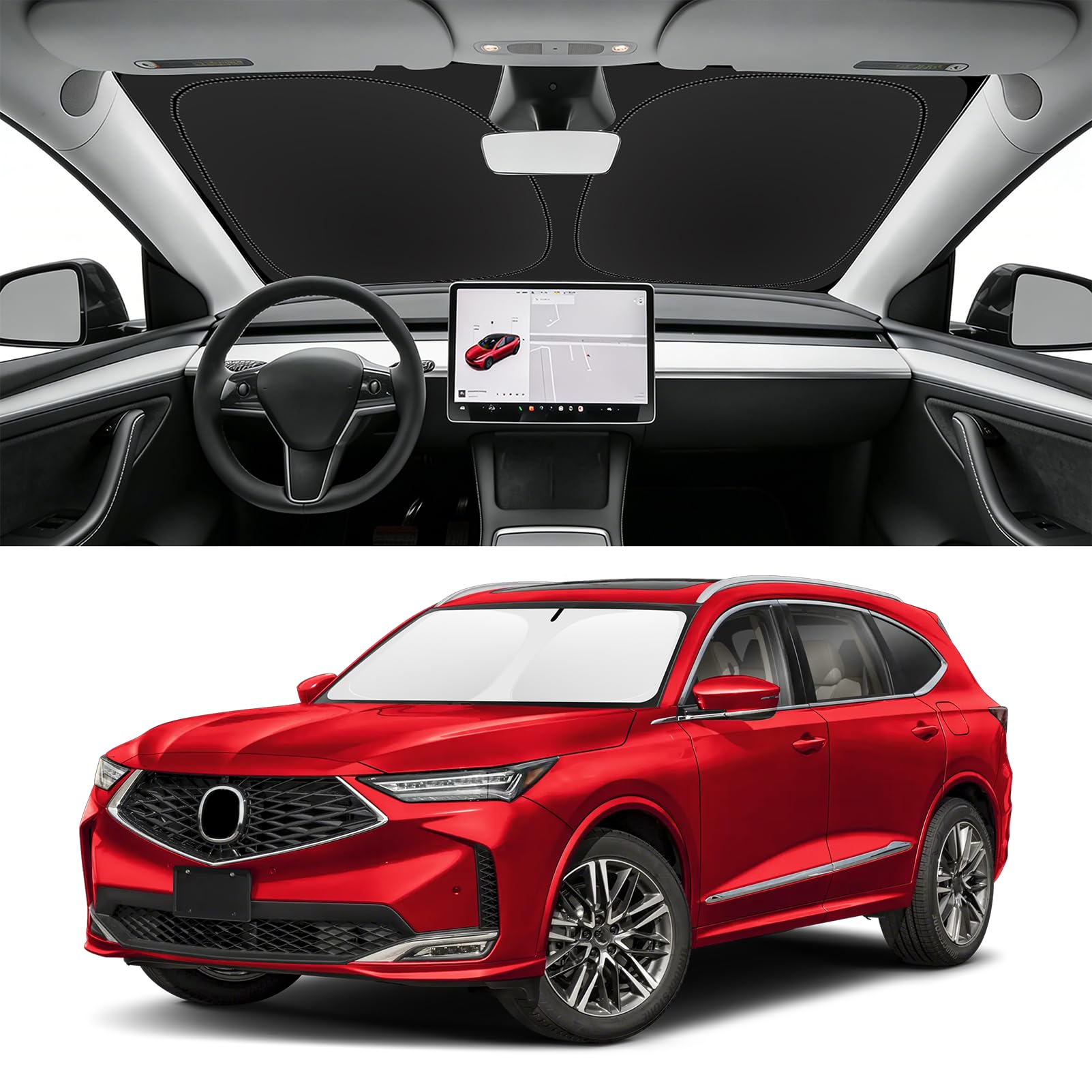 Custom Fit Windshield Sun Shade for Acura MDX 2022-2026