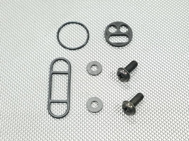 TW200 純正 フューエル コック パッキン セット ネジ付き ＞ タンク 燃料 ガソリン Oリング ガスケット TW225 DG