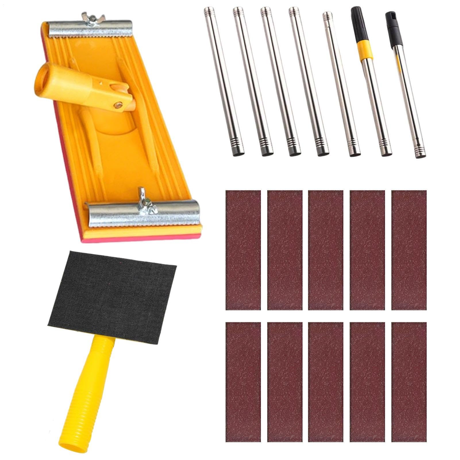 Lijadora de pared con herramientas manuales de varilla extensible