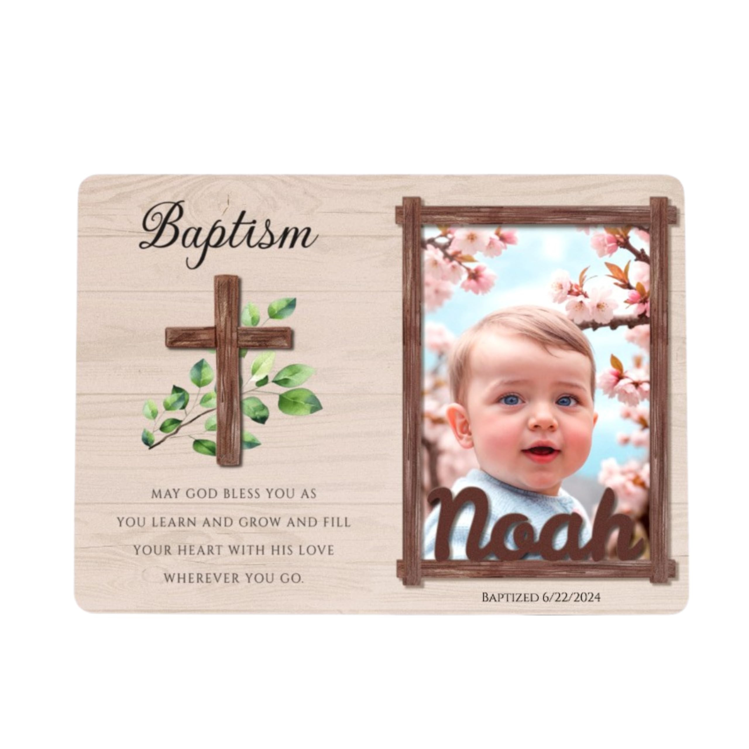 Personalised Hessian Giraffe Wooden Star Decoration - Personalised