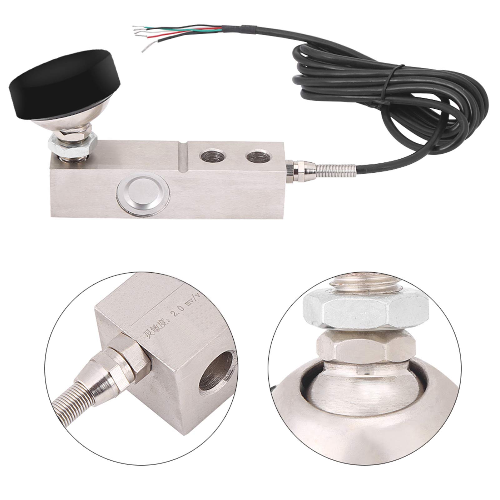 Akozon 1000kg Sensor de Ponderación, Escala Célula de Carga Electrónico Sensor de Peso para DIY(1000kg)